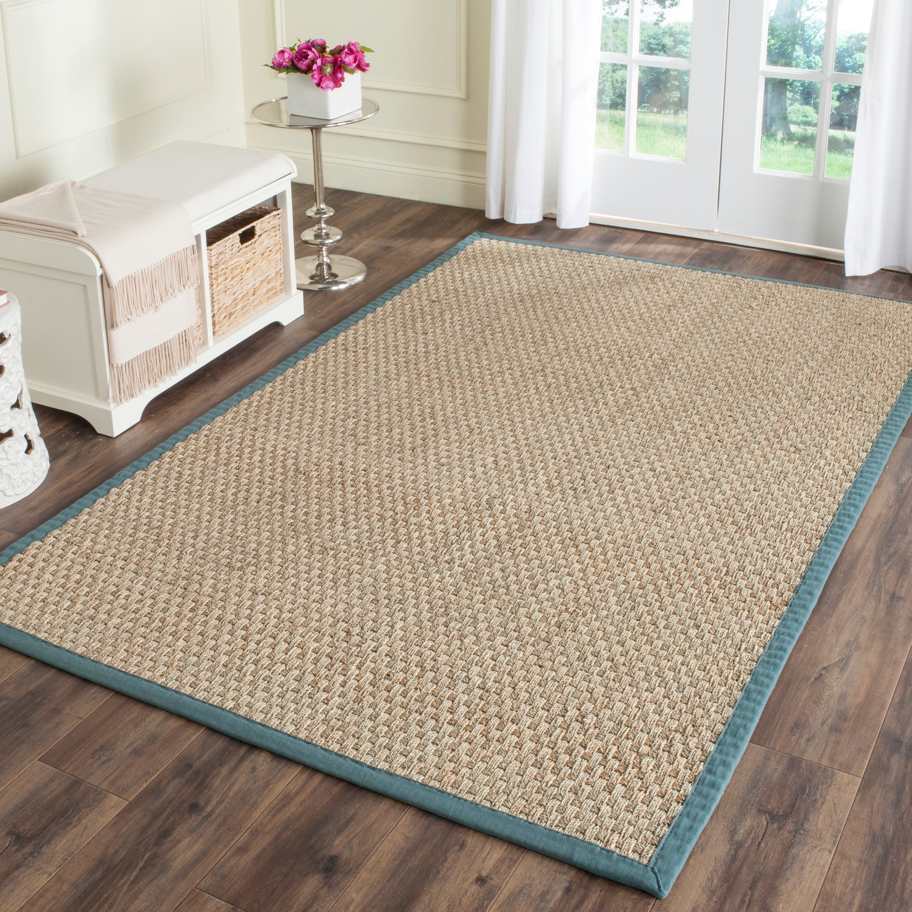 Tapis en jonc de mer tissé en fibre naturelle Zymryd SAFAVIEH