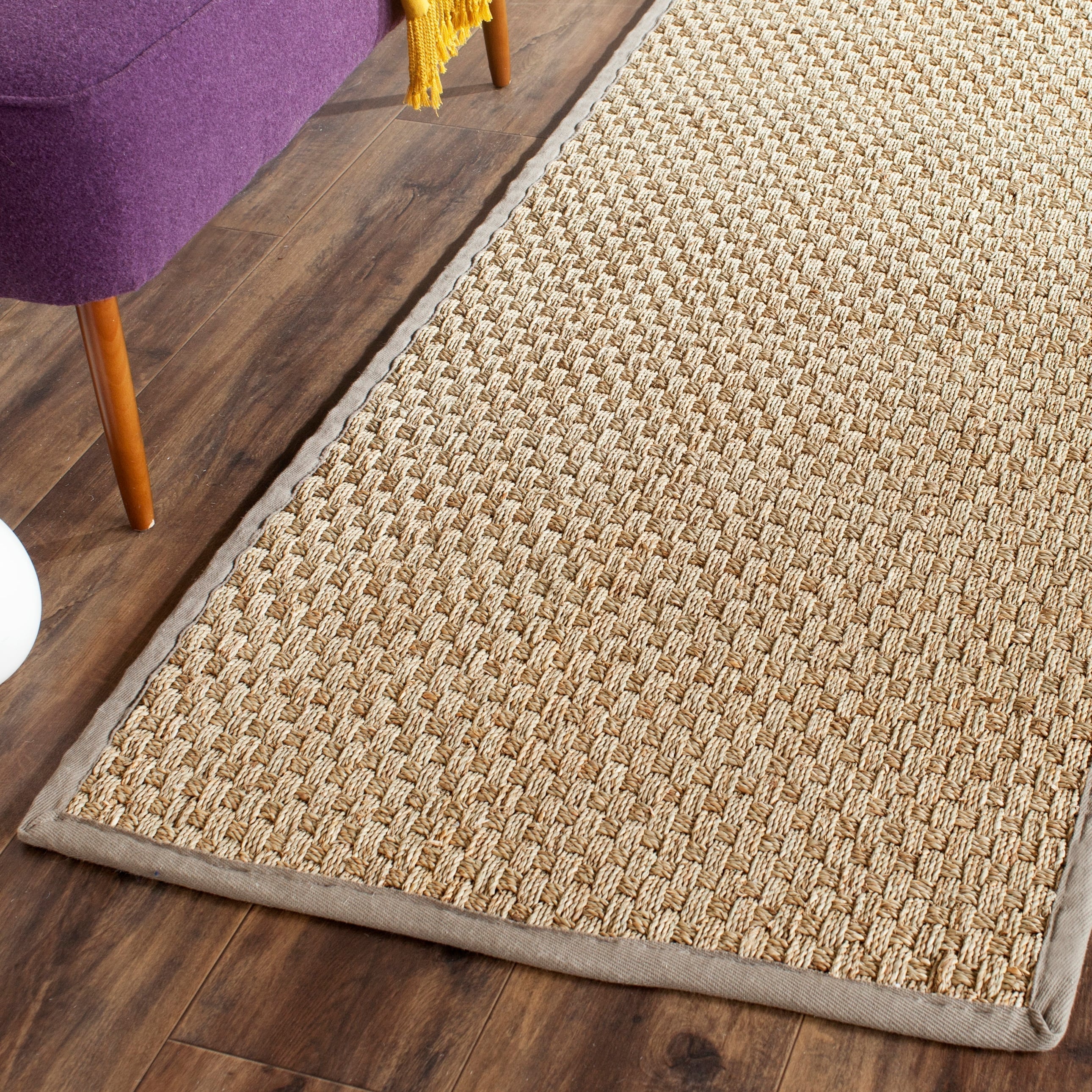 Tapis en jonc de mer tissé en fibre naturelle Zymryd SAFAVIEH