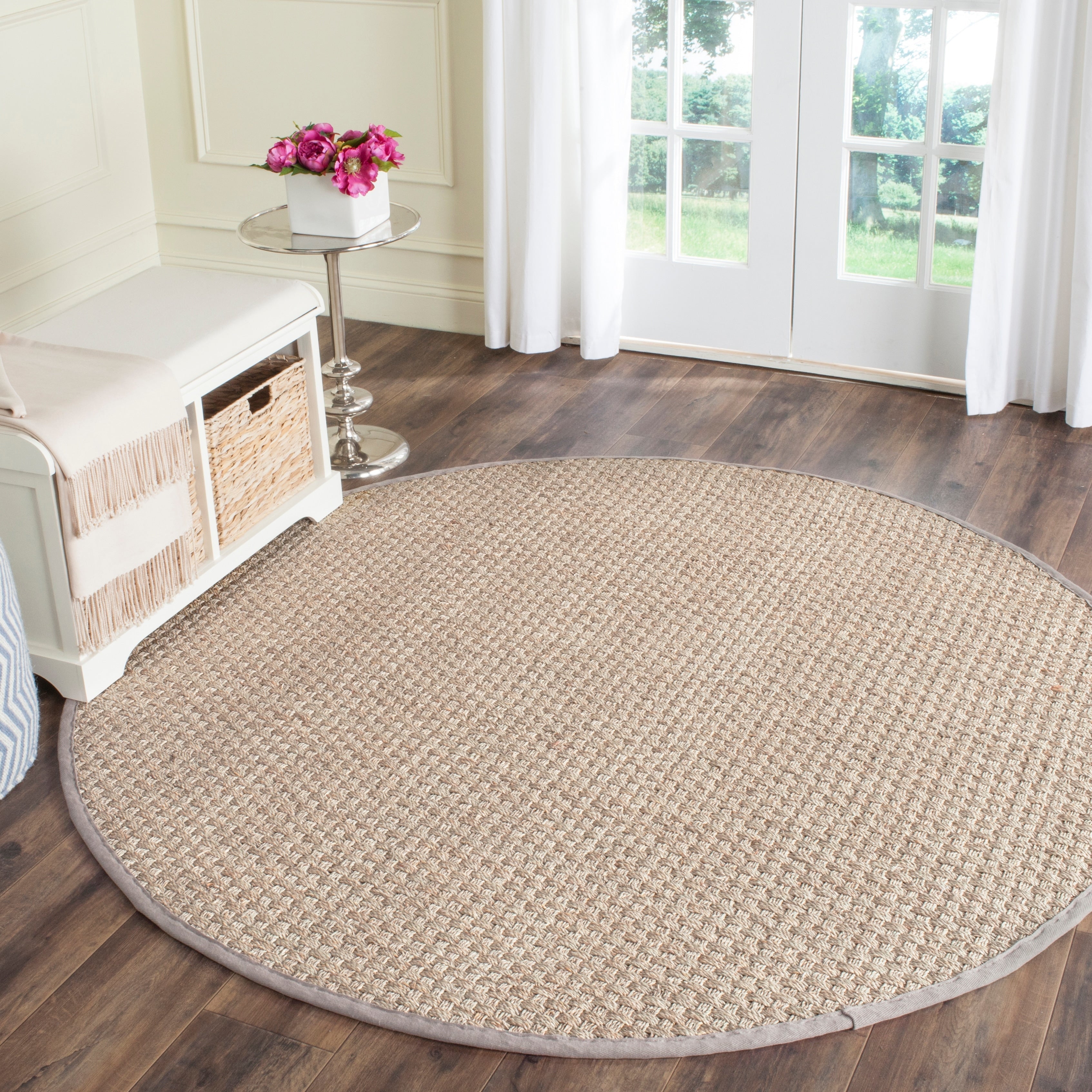 Tapis en jonc de mer tissé en fibre naturelle Zymryd SAFAVIEH