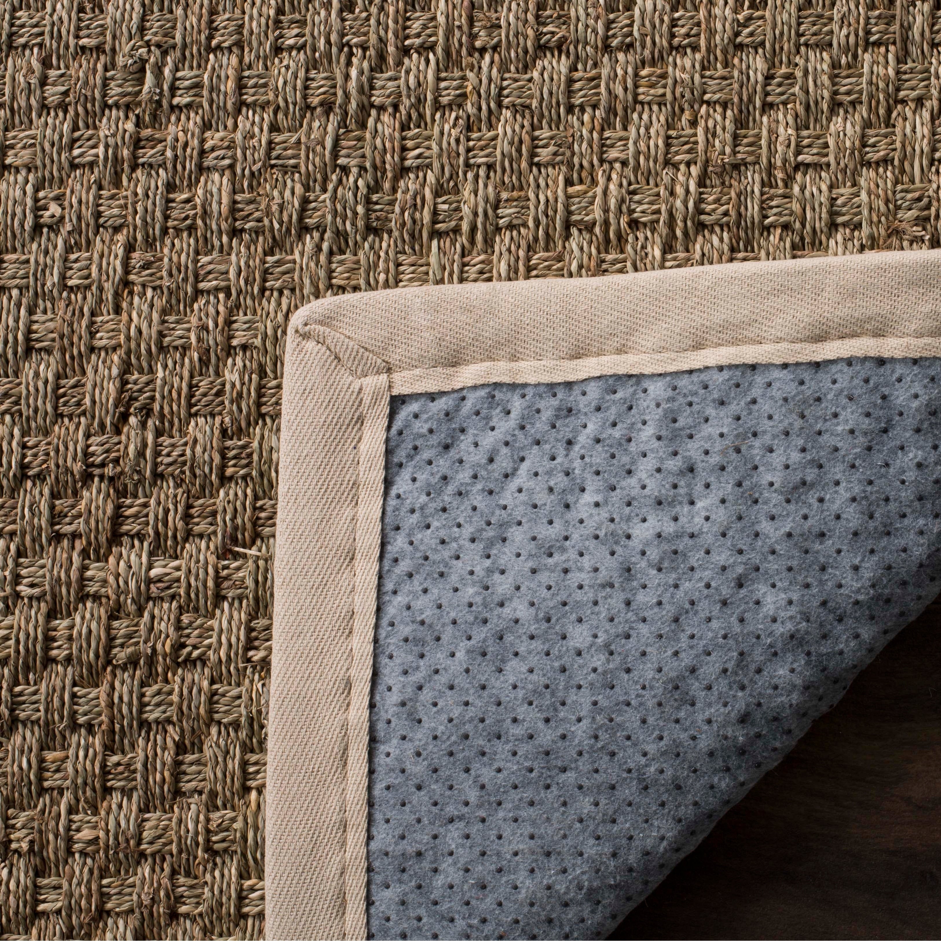 Tapis en jonc de mer tissé en fibre naturelle Zymryd SAFAVIEH