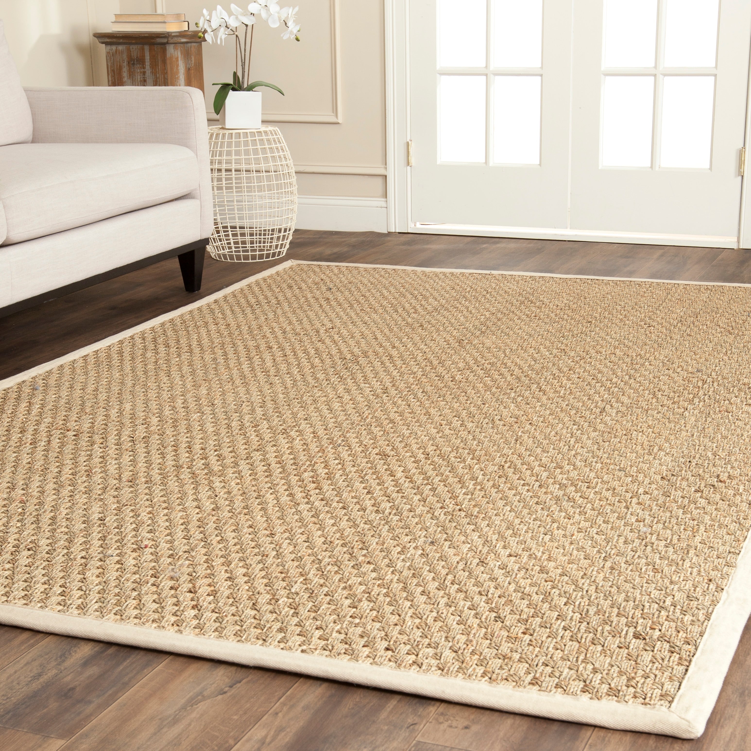 Tapis en jonc de mer tissé en fibre naturelle Zymryd SAFAVIEH