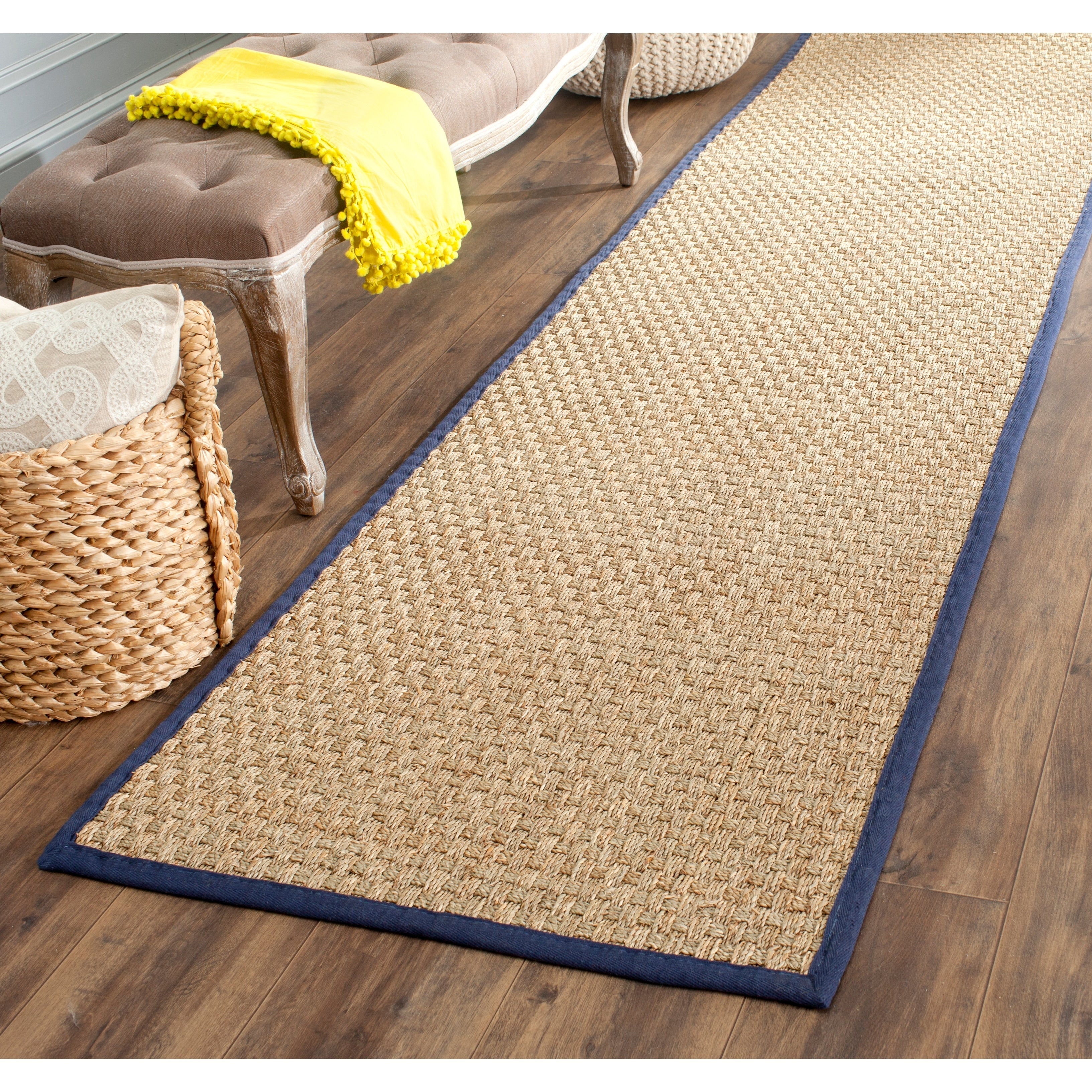Tapis en jonc de mer tissé en fibre naturelle Zymryd SAFAVIEH