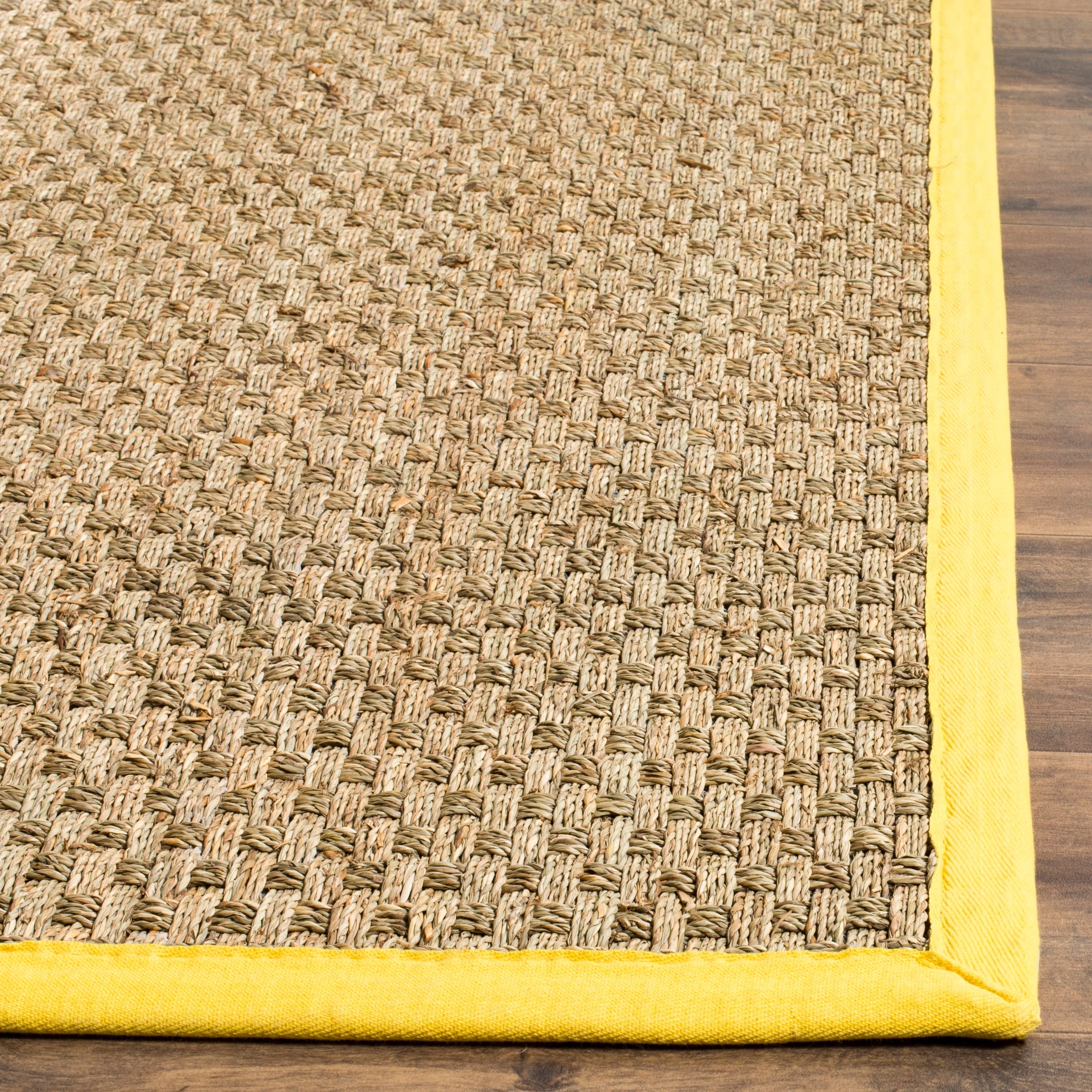 Tapis en jonc de mer tissé en fibre naturelle Zymryd SAFAVIEH