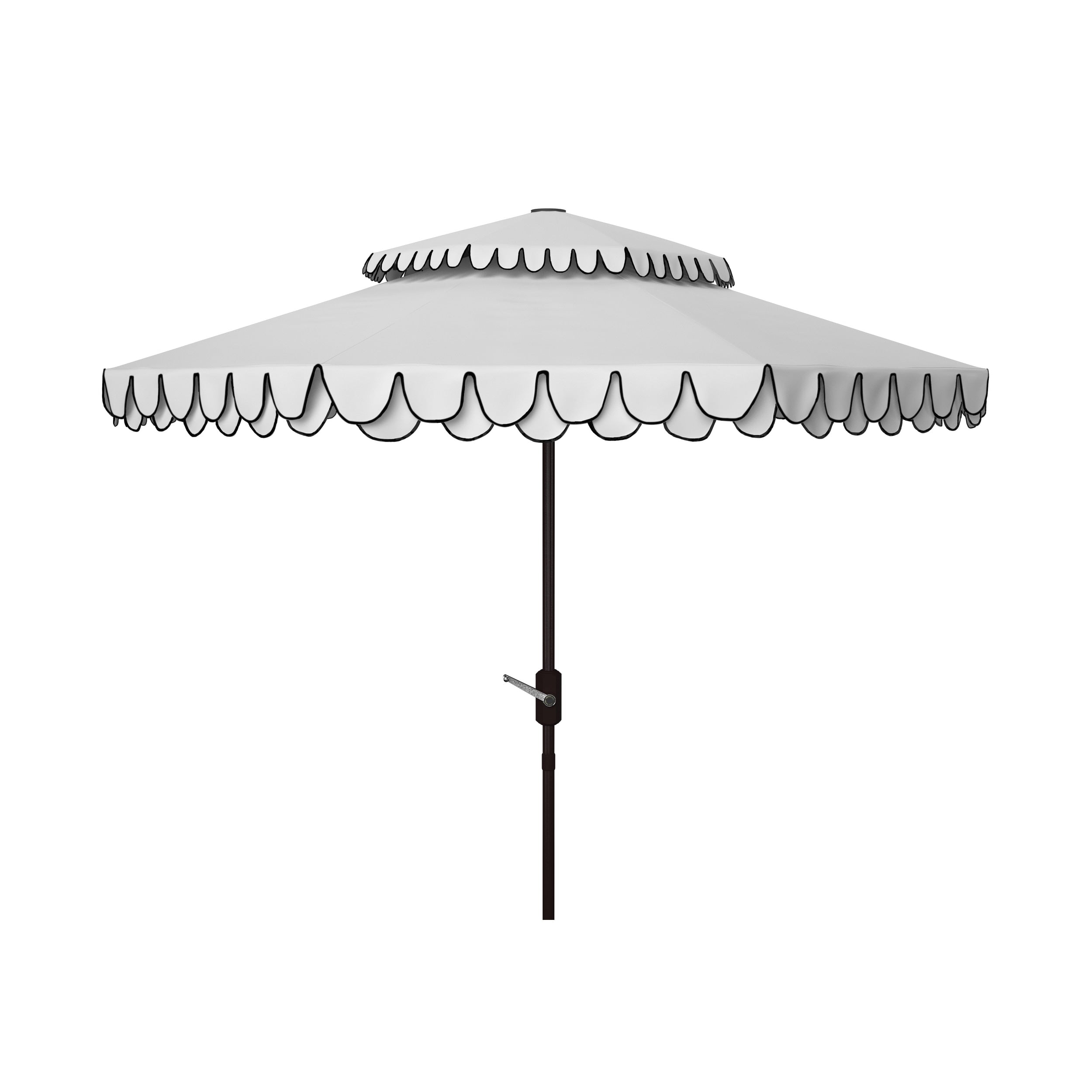 Parasol double toit SAFAVIEH Outdoor Kjerstin Valance 9 pieds
