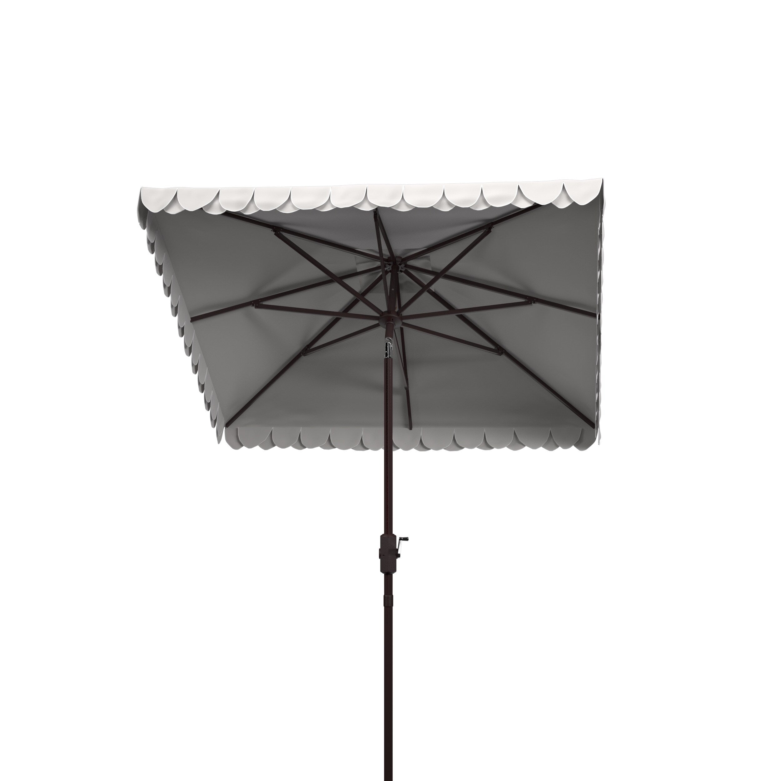 Parasol carré d'extérieur SAFAVIEH Naima Valance de 7,5 pieds