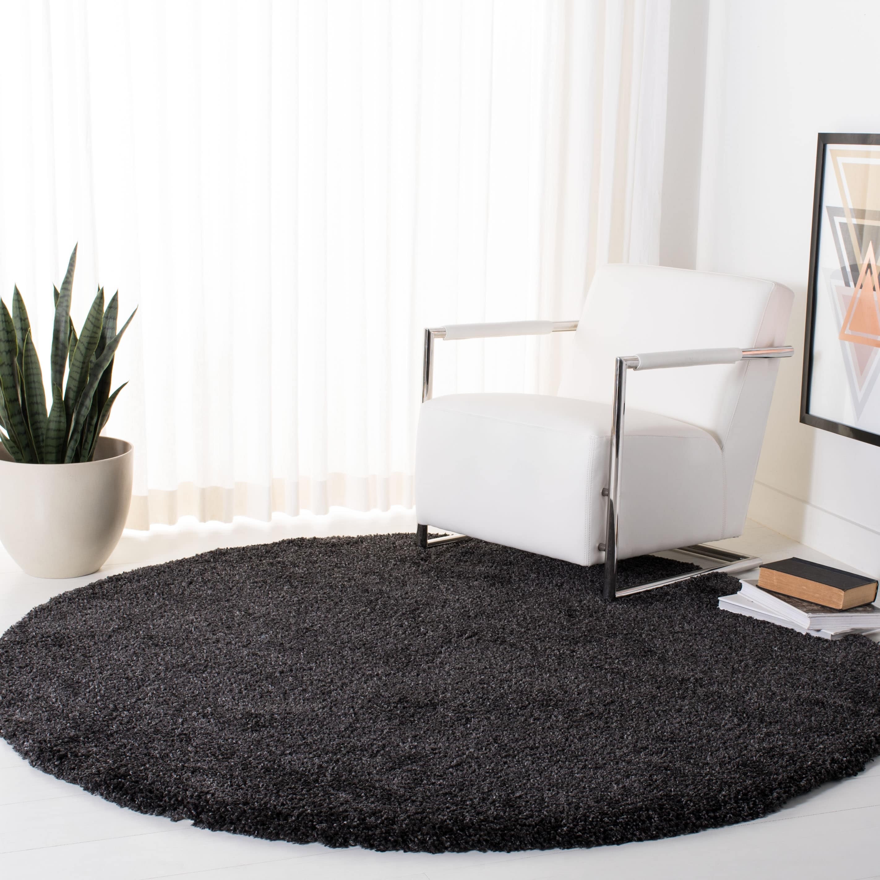 SAFAVIEH Tapis Royal Shag Sannie de 2 pouces d'épaisseur