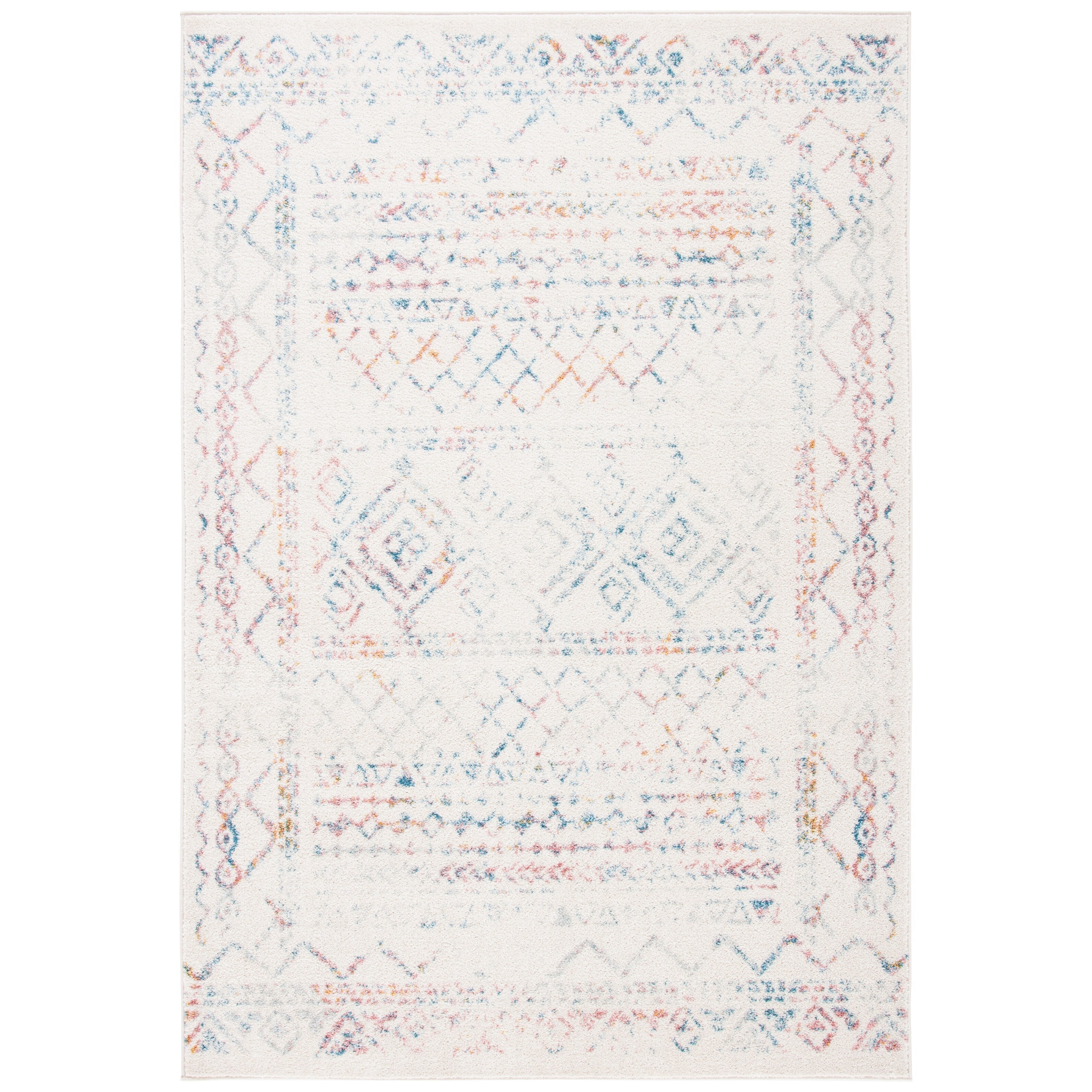 Tapis rustique marocain bohème tribal vieilli SAFAVIEH Tulum Hinnertje