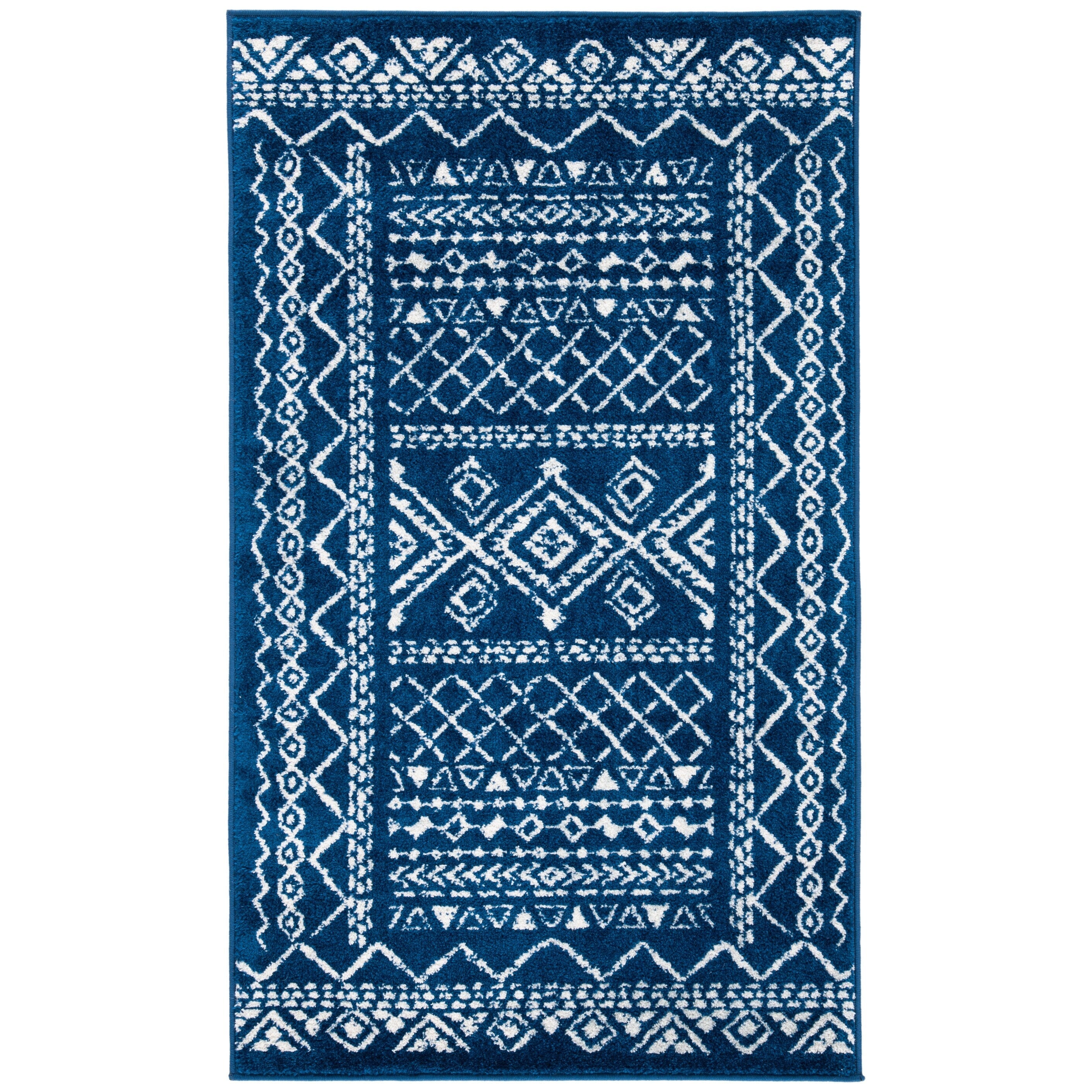 Tapis rustique marocain bohème tribal vieilli SAFAVIEH Tulum Hinnertje