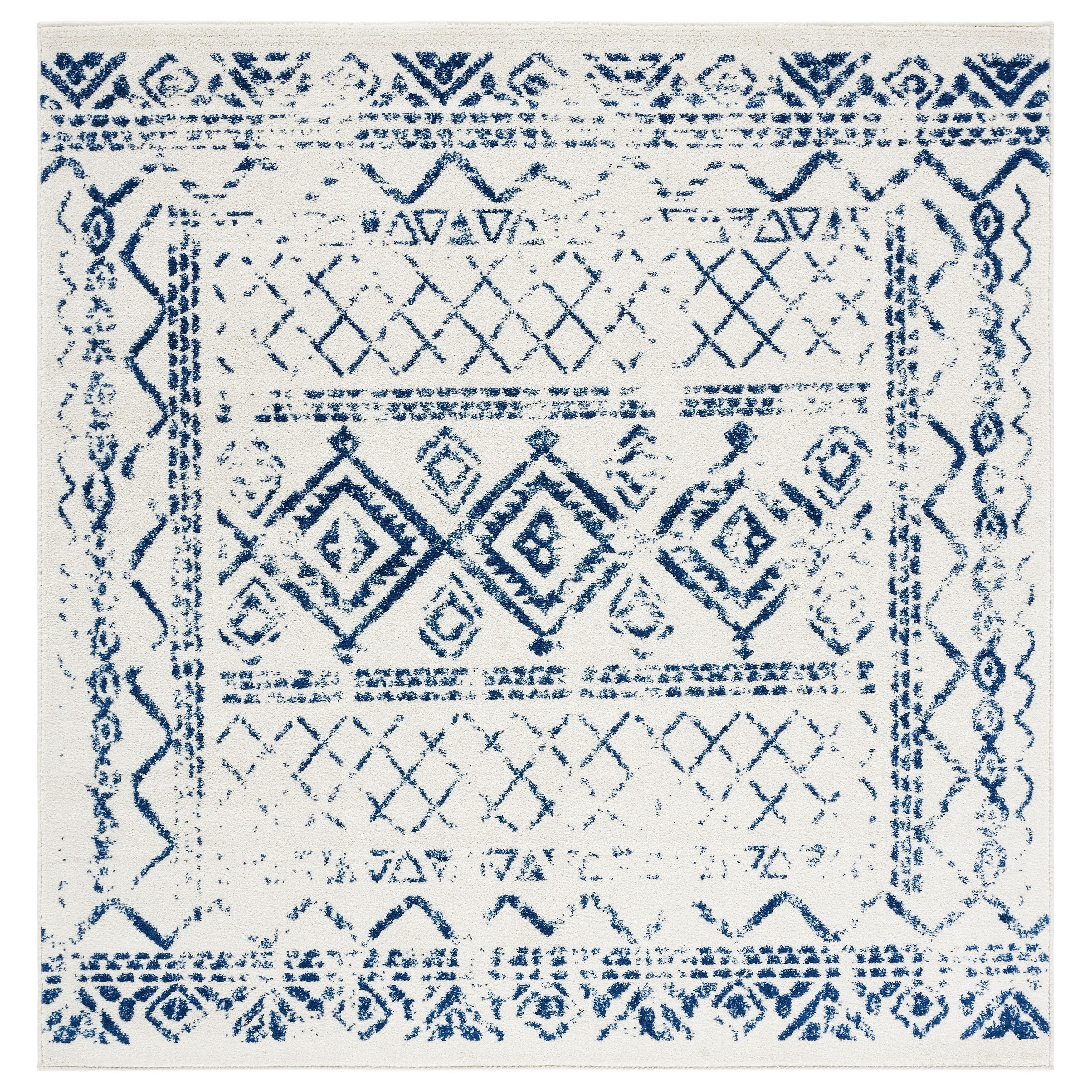 Tapis rustique marocain bohème tribal vieilli SAFAVIEH Tulum Hinnertje