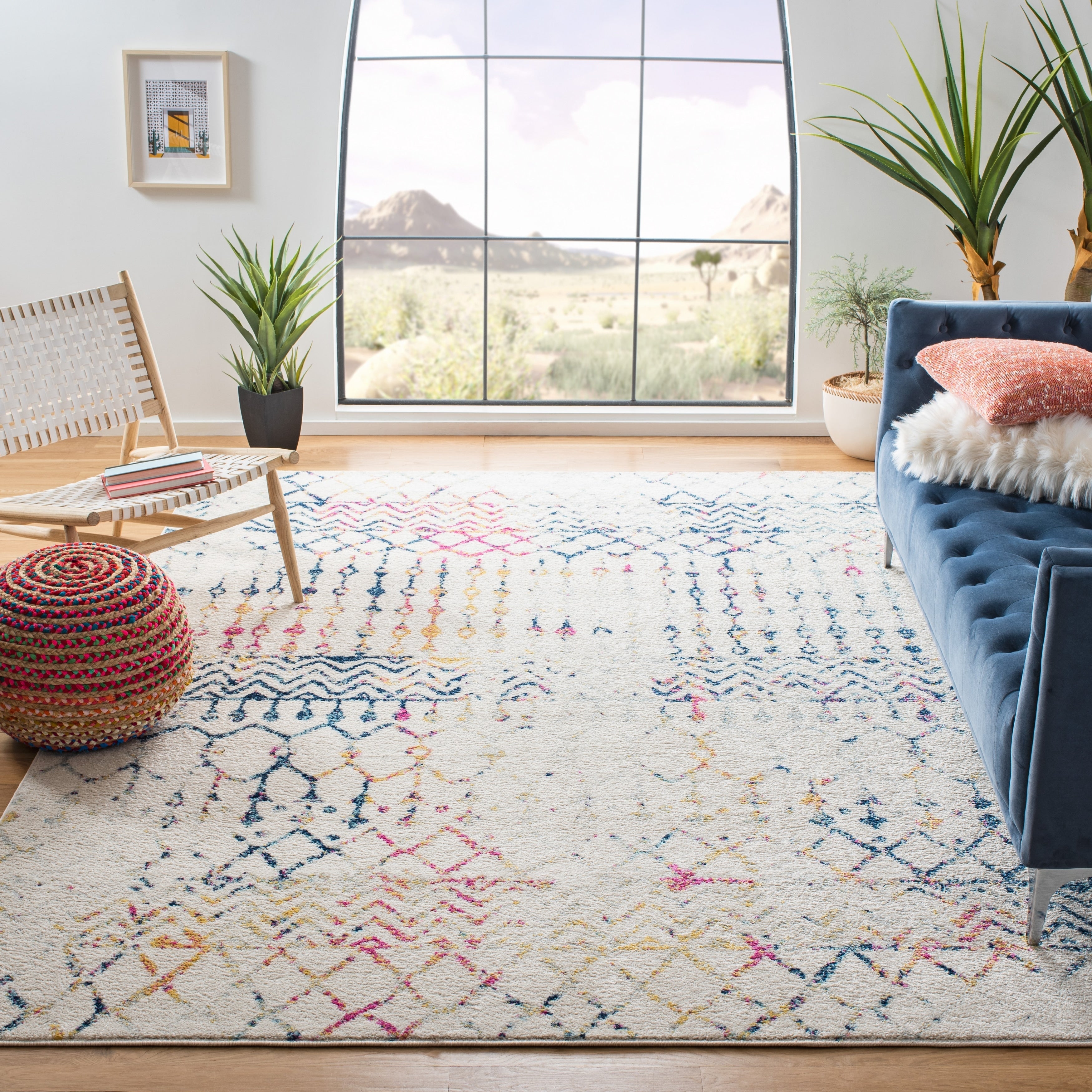 Tapis tribal bohème marocain SAFAVIEH Tulum Metta