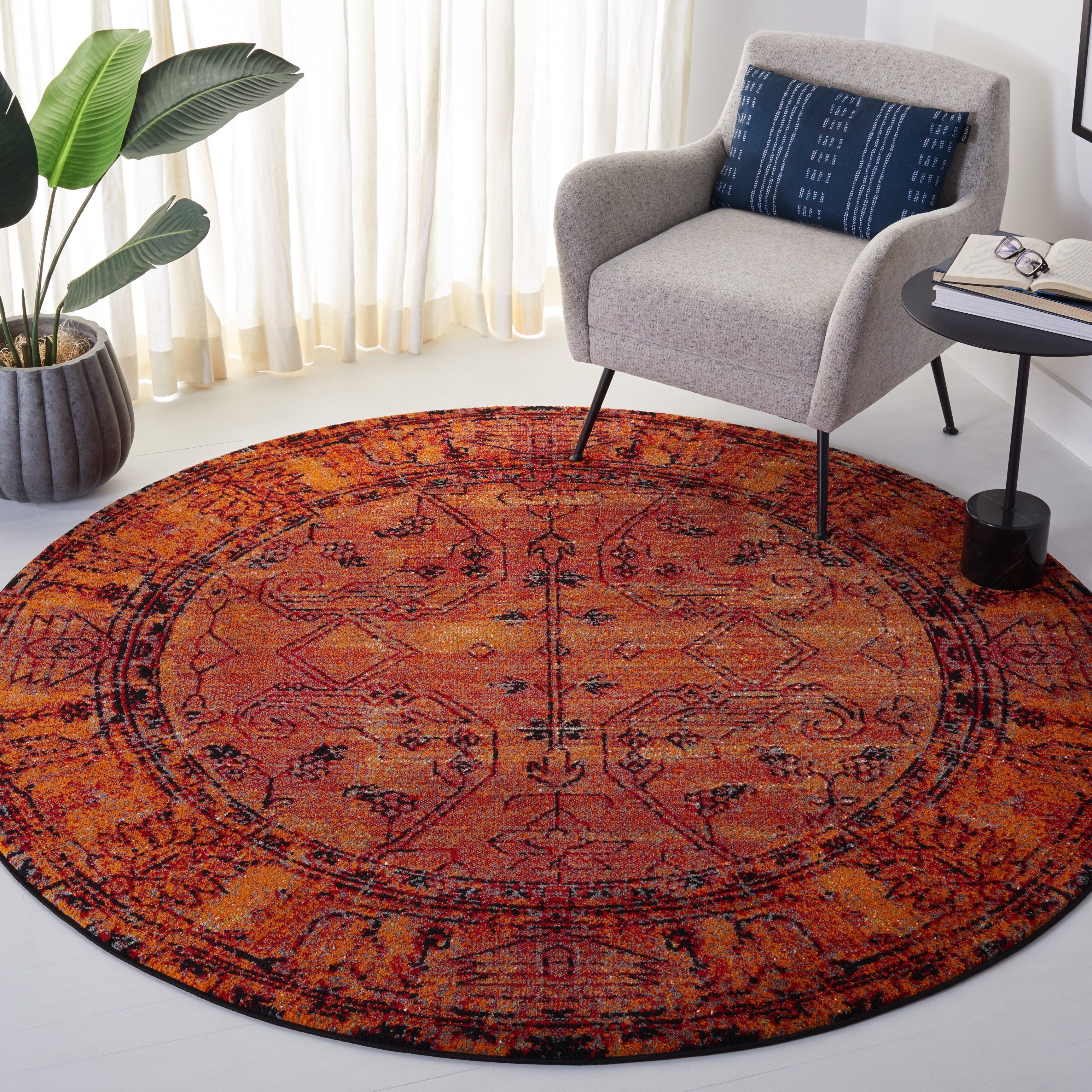 Tapis oriental vintage Hamadan Selma de SAFAVIEH, effet vieilli