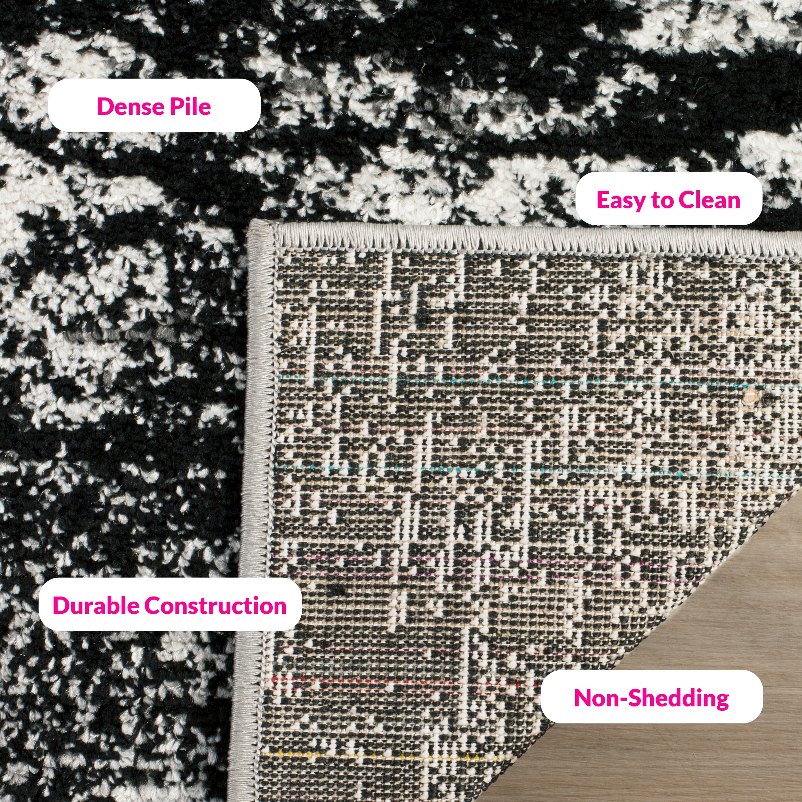 SAFAVIEH, Tapis abstrait moderne Adirondack Allegonda