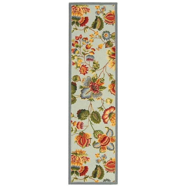 SAFAVIEH, tapis Chelsea Jurendine en laine florale fait main, style campagne française