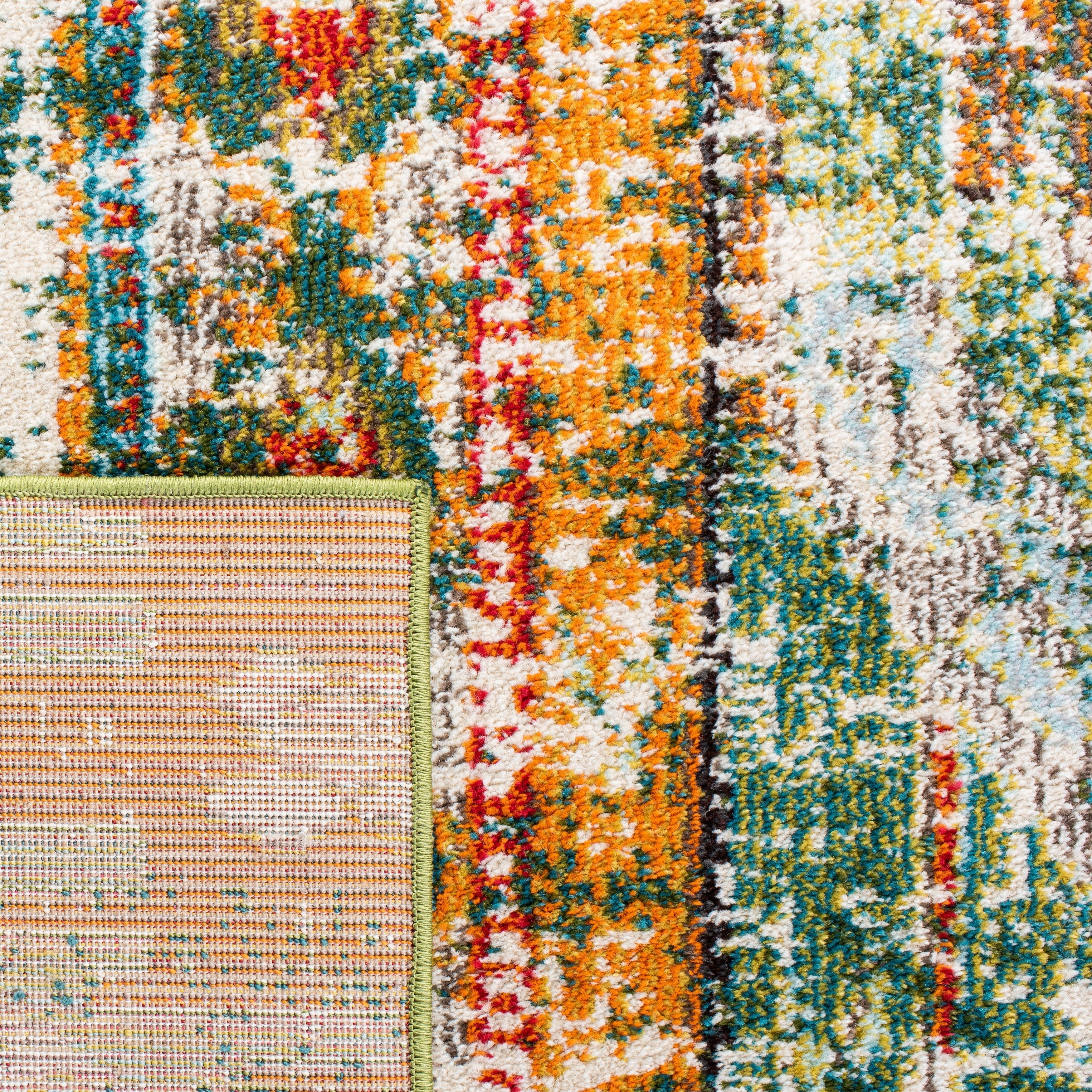 SAFAVIEH, Madison Sonya Tapis bohème abstrait vieilli