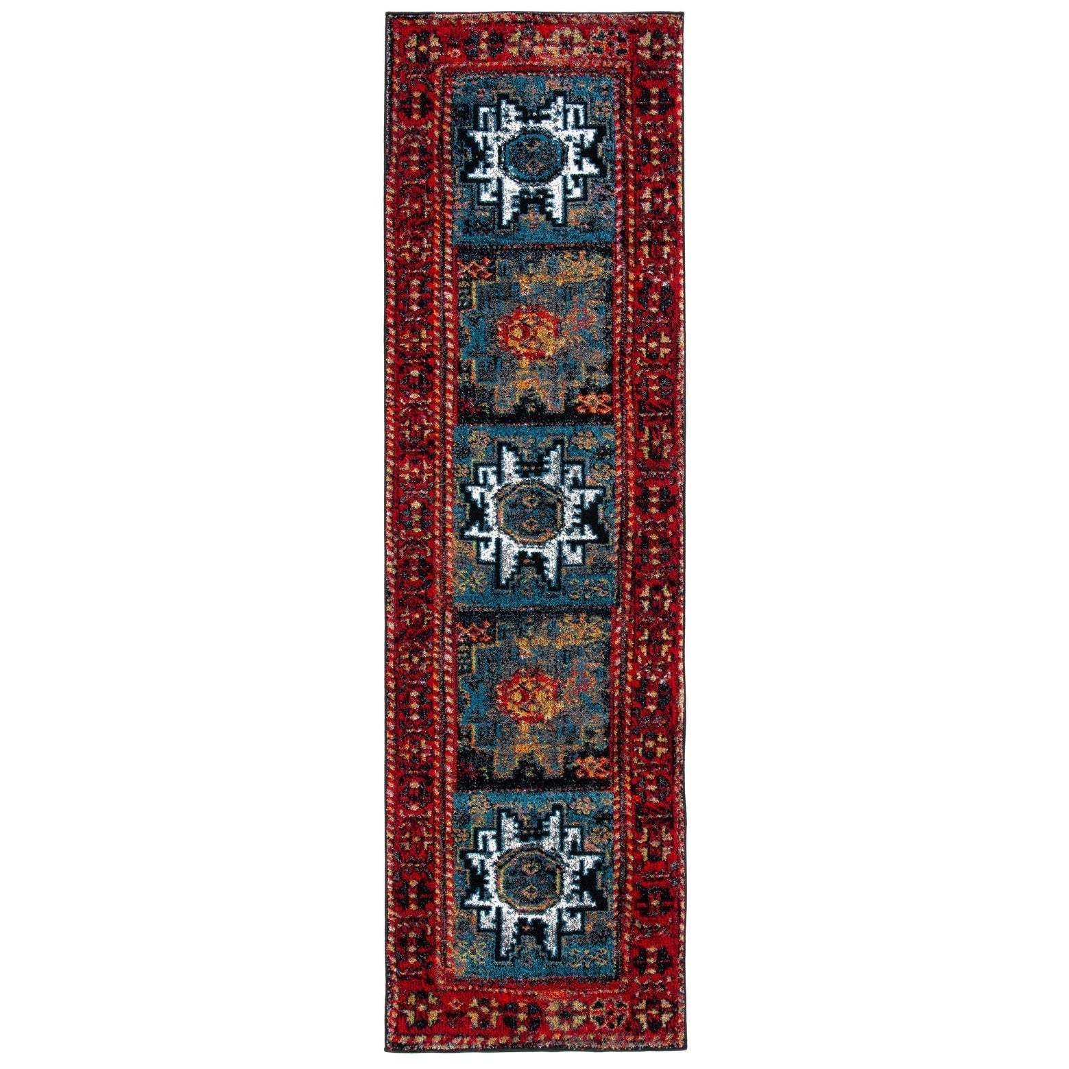 SAFAVIEH, Tapis Oriental Vintage Hamadan Lilla en détresse