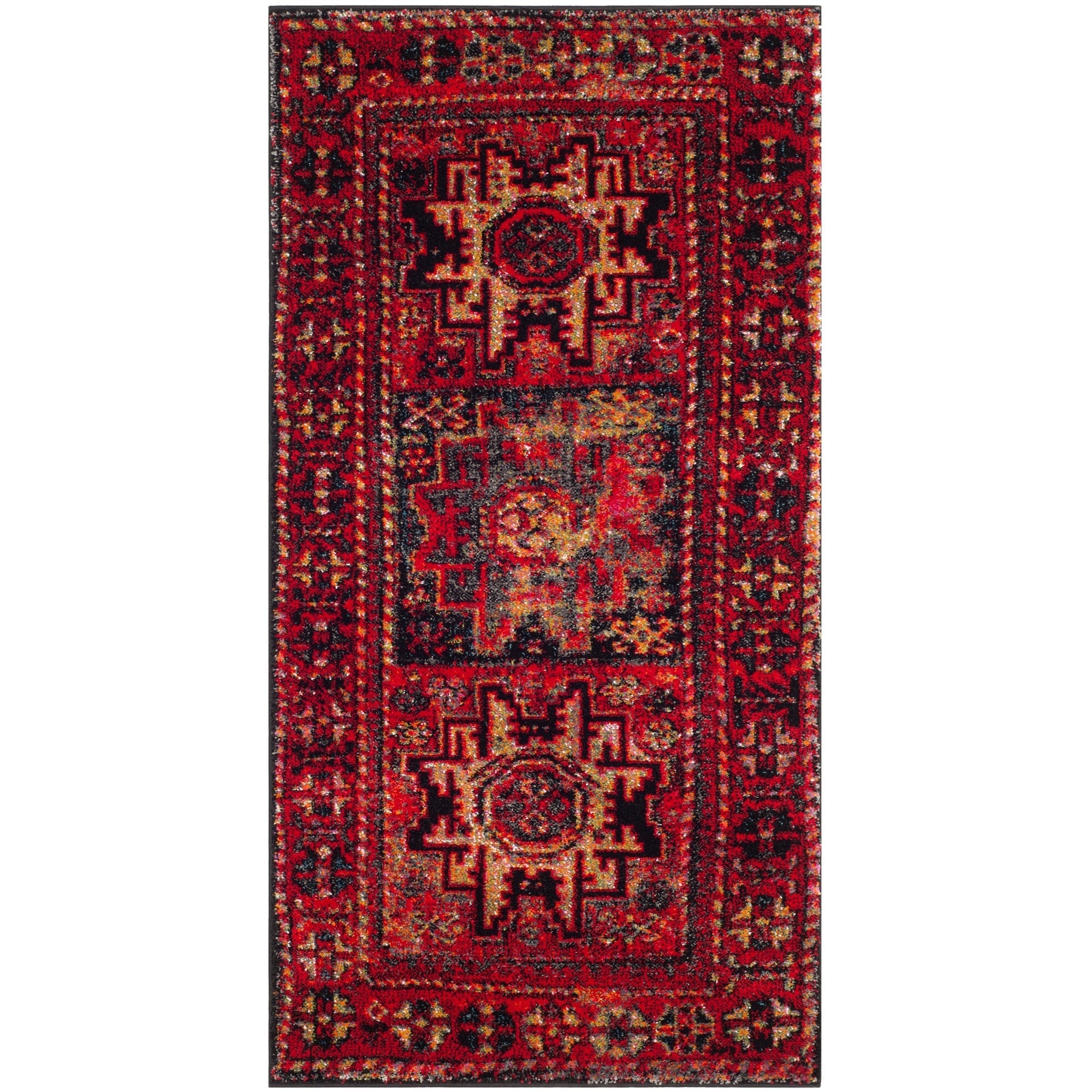 SAFAVIEH, Tapis Oriental Vintage Hamadan Lilla en détresse