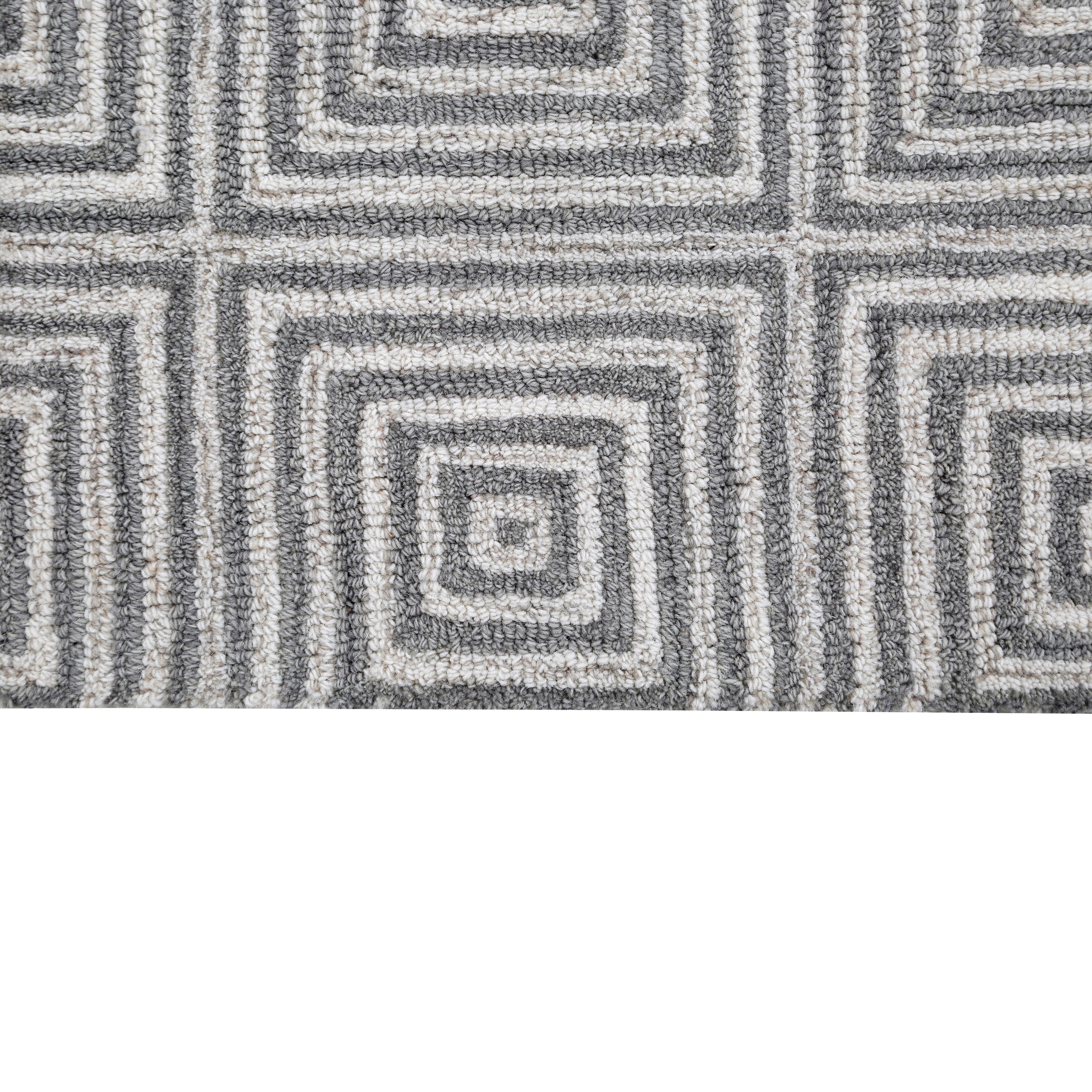 Tapis de luxe en laine abstraite fait main de George Towne Living Sara