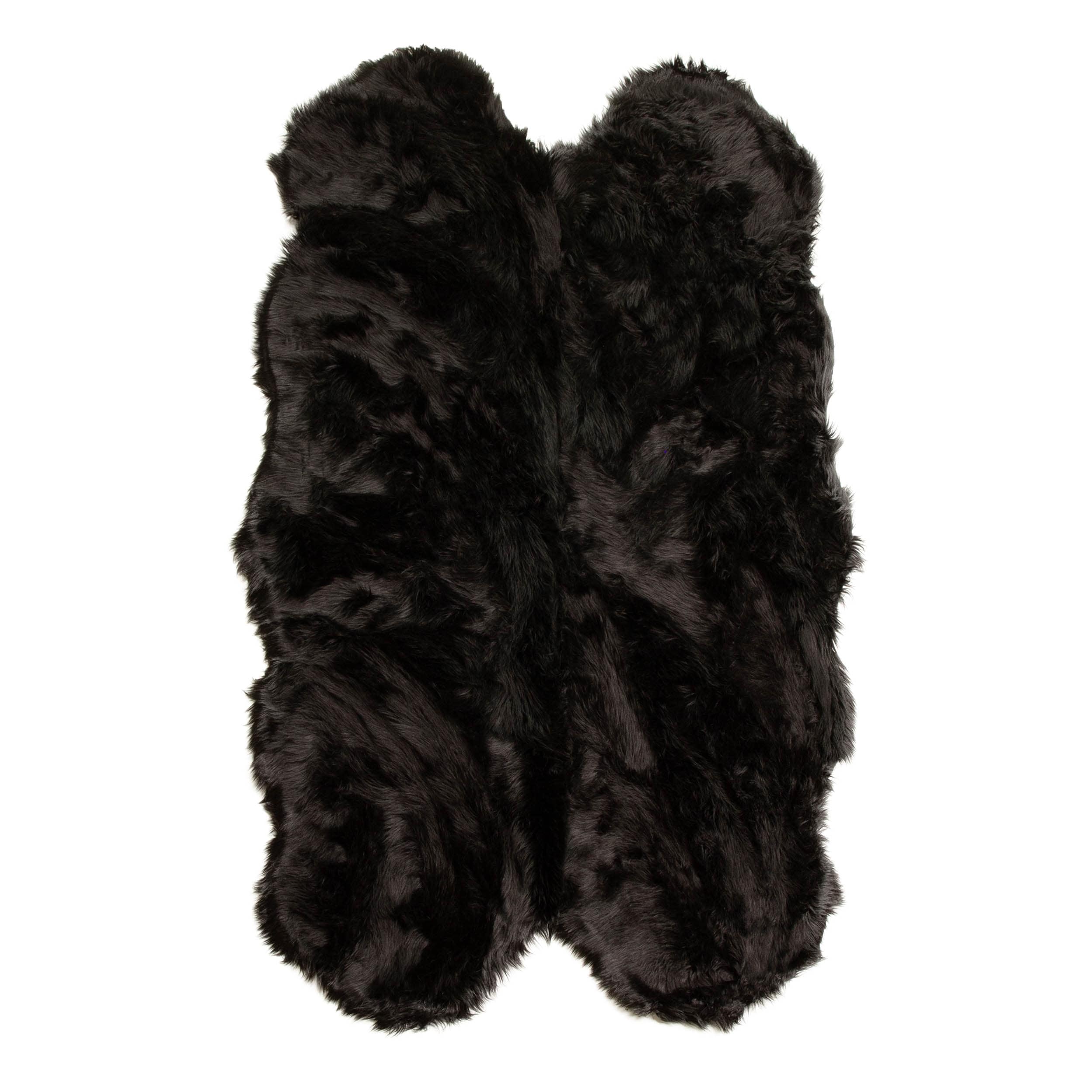 Tapis en fausse fourrure de mouton Silver Orchid Parrott