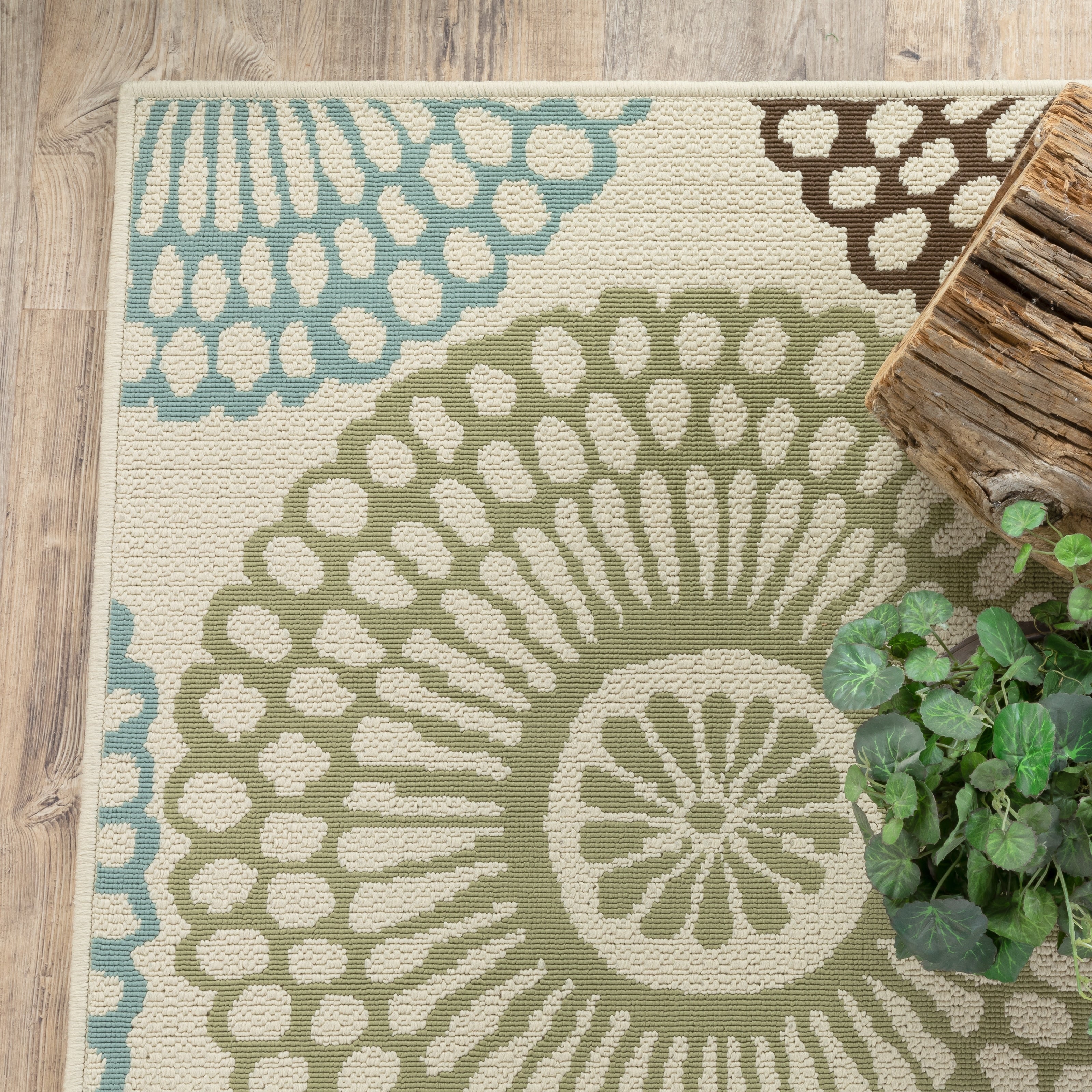 Tapis d'intérieur et d'extérieur multicolore Vista Home Malta Medallions