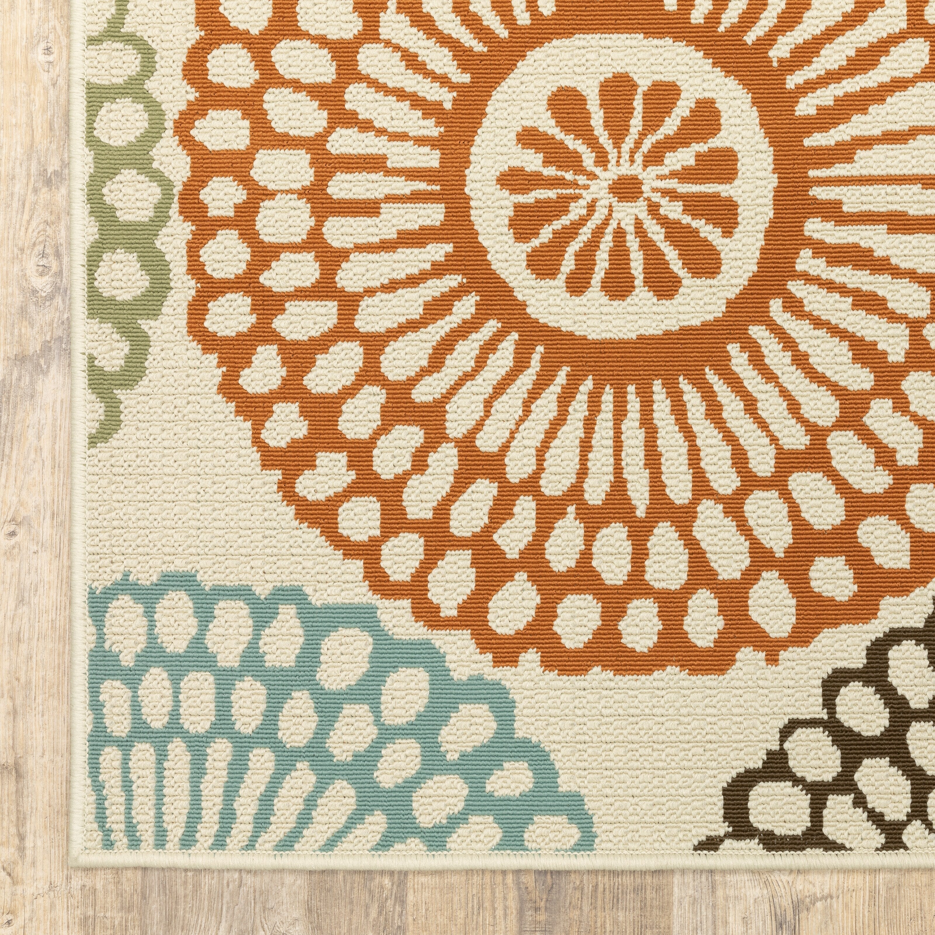 Tapis d'intérieur et d'extérieur multicolore Vista Home Malta Medallions