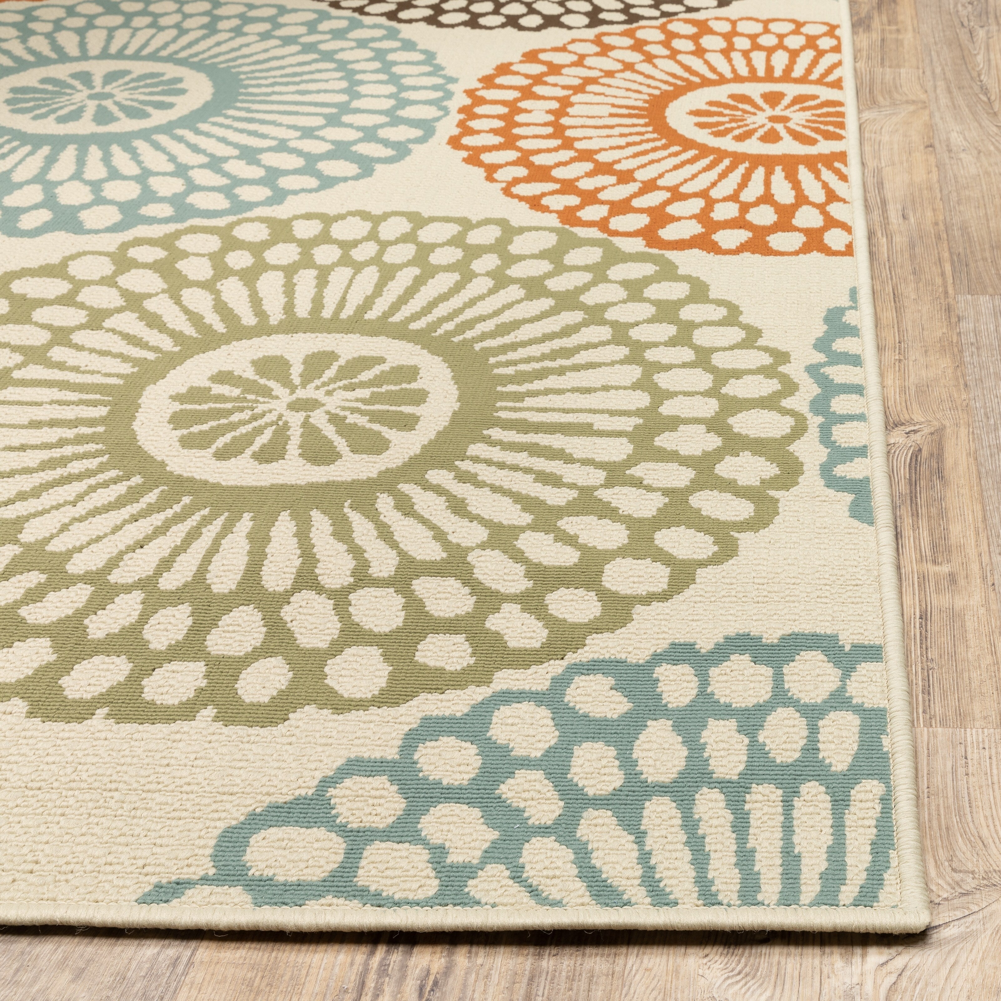 Tapis d'intérieur et d'extérieur multicolore Vista Home Malta Medallions