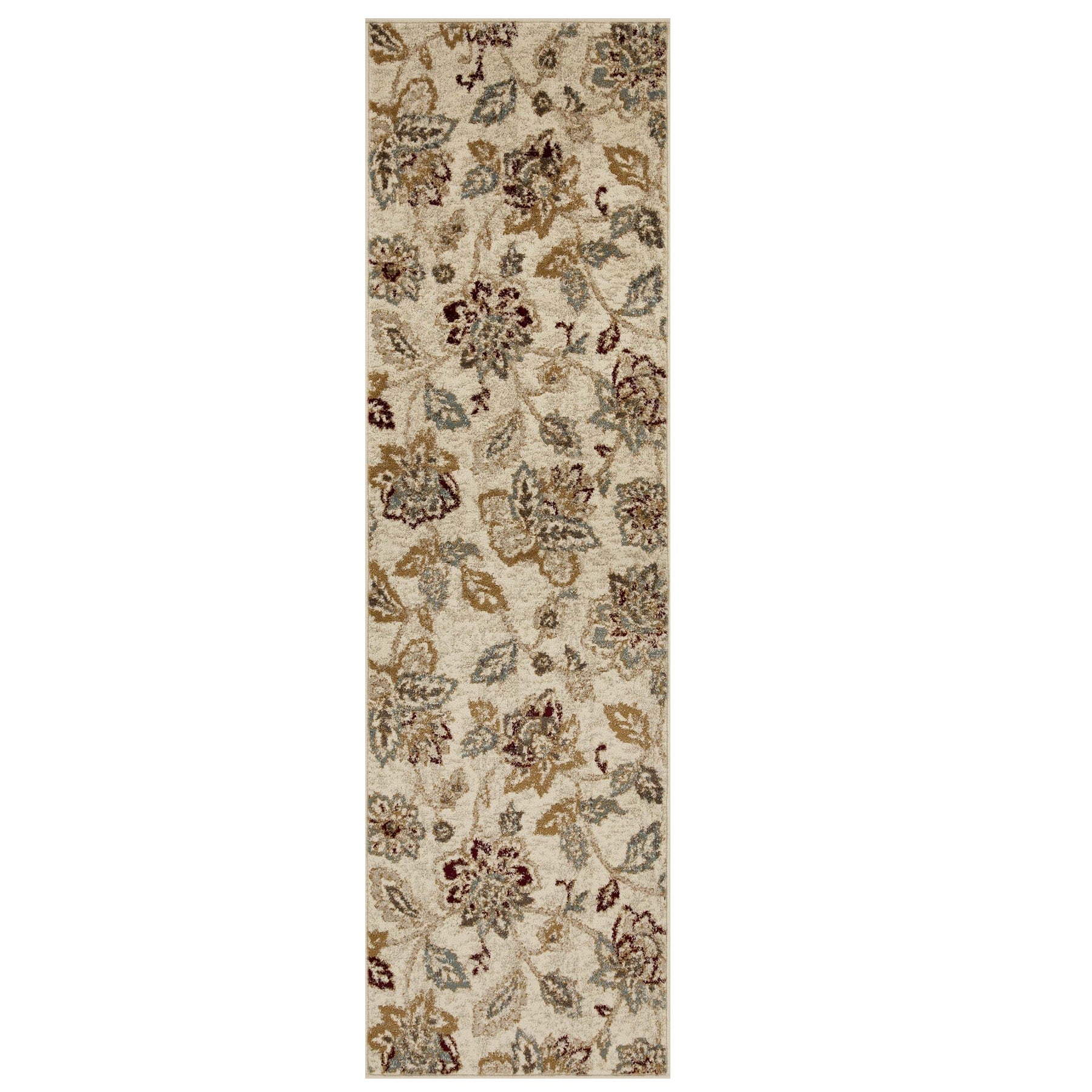 Tapis d'intérieur floral de style ferme jacobéen de qualité supérieure