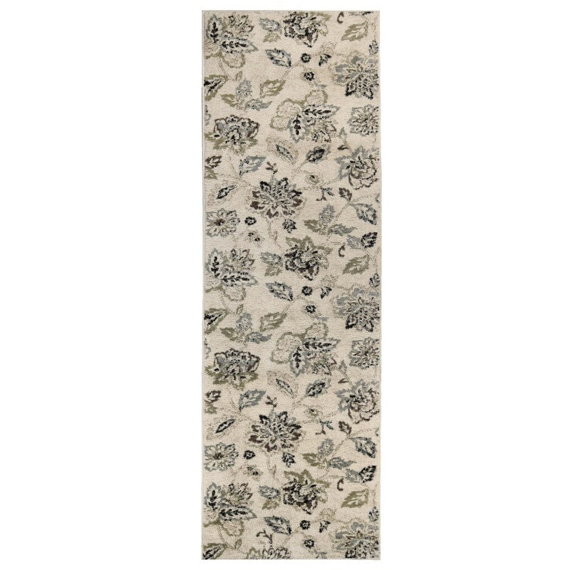 Tapis d'intérieur floral de style ferme jacobéen de qualité supérieure