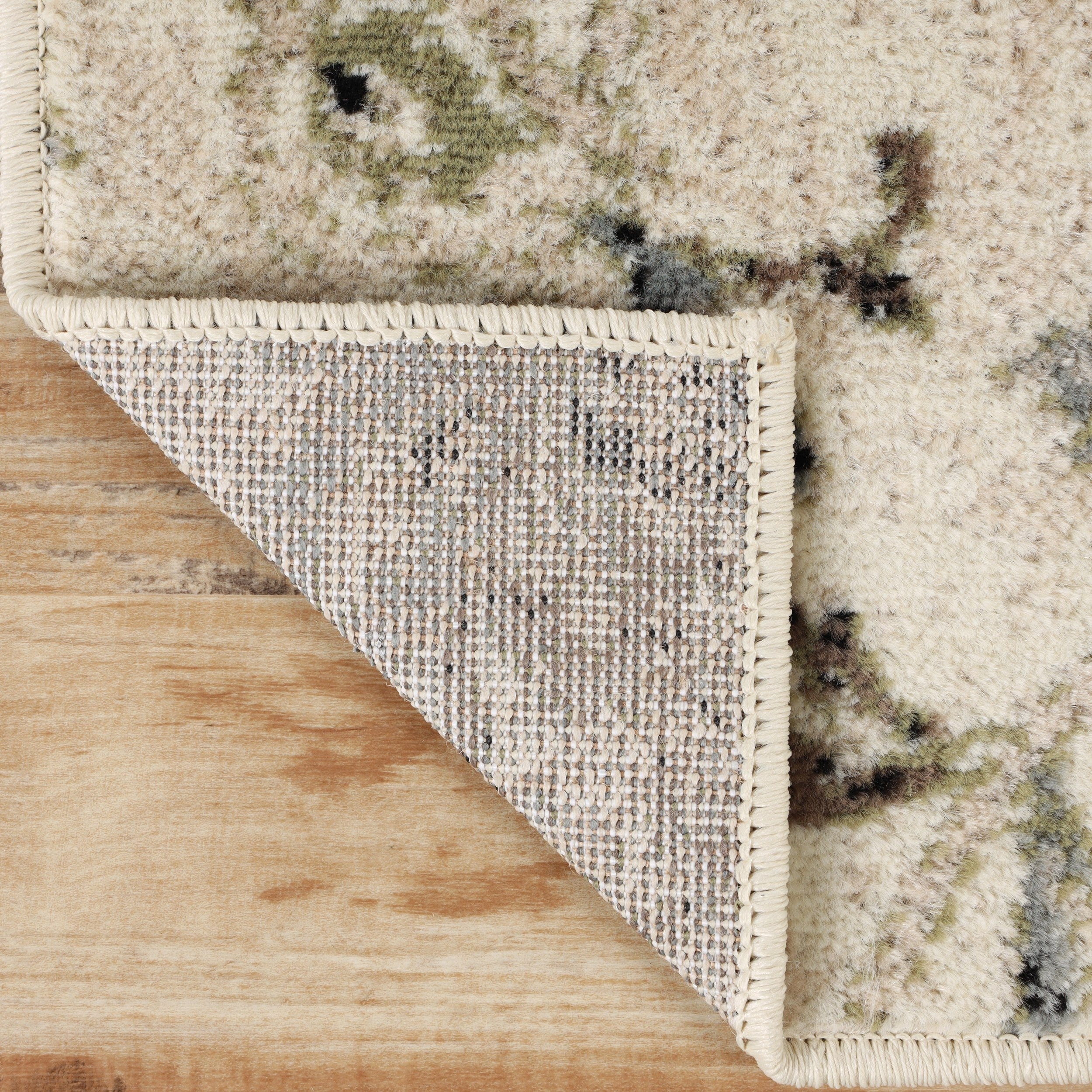 Tapis d'intérieur floral de style ferme jacobéen de qualité supérieure