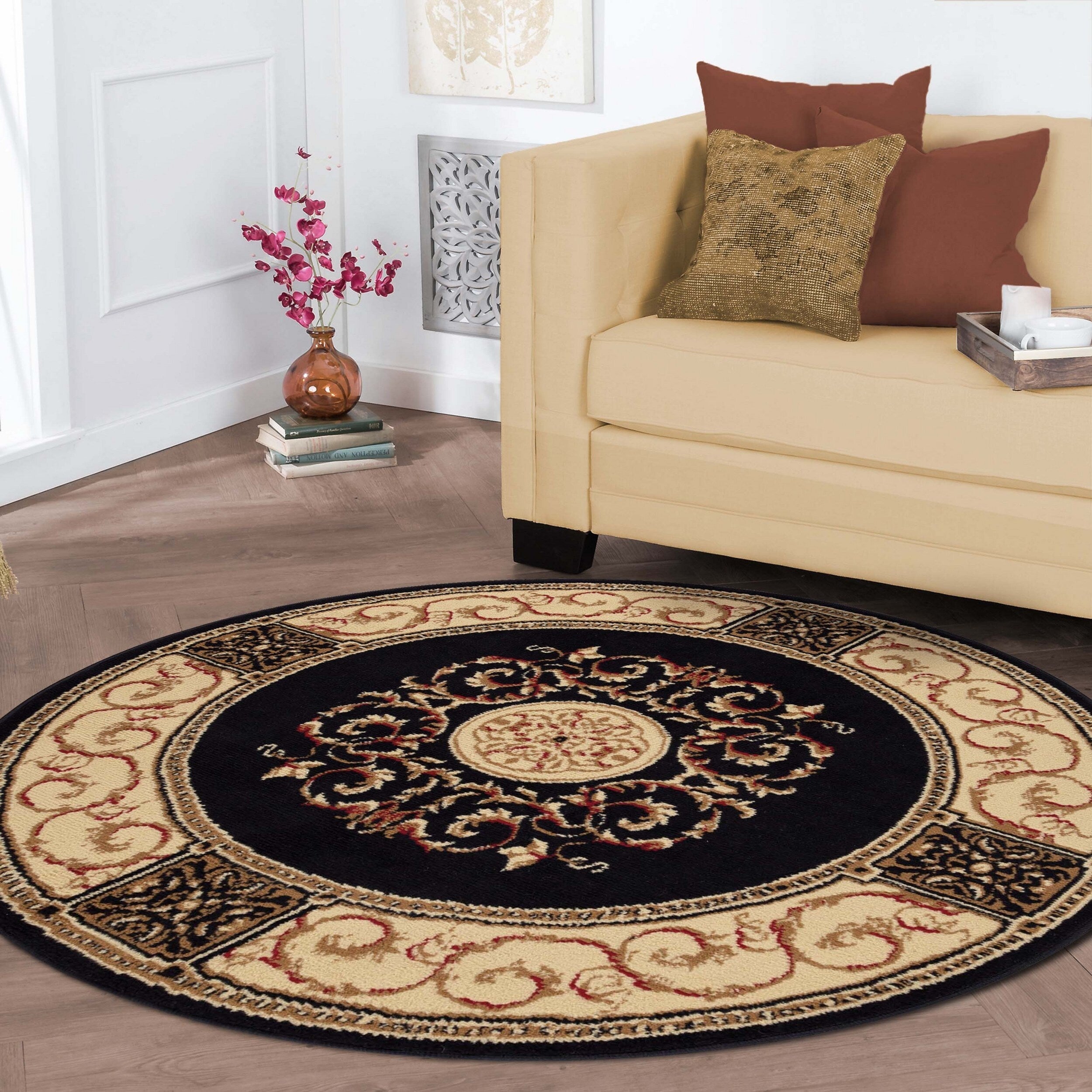 Grand tapis d'intérieur traditionnel de qualité supérieure