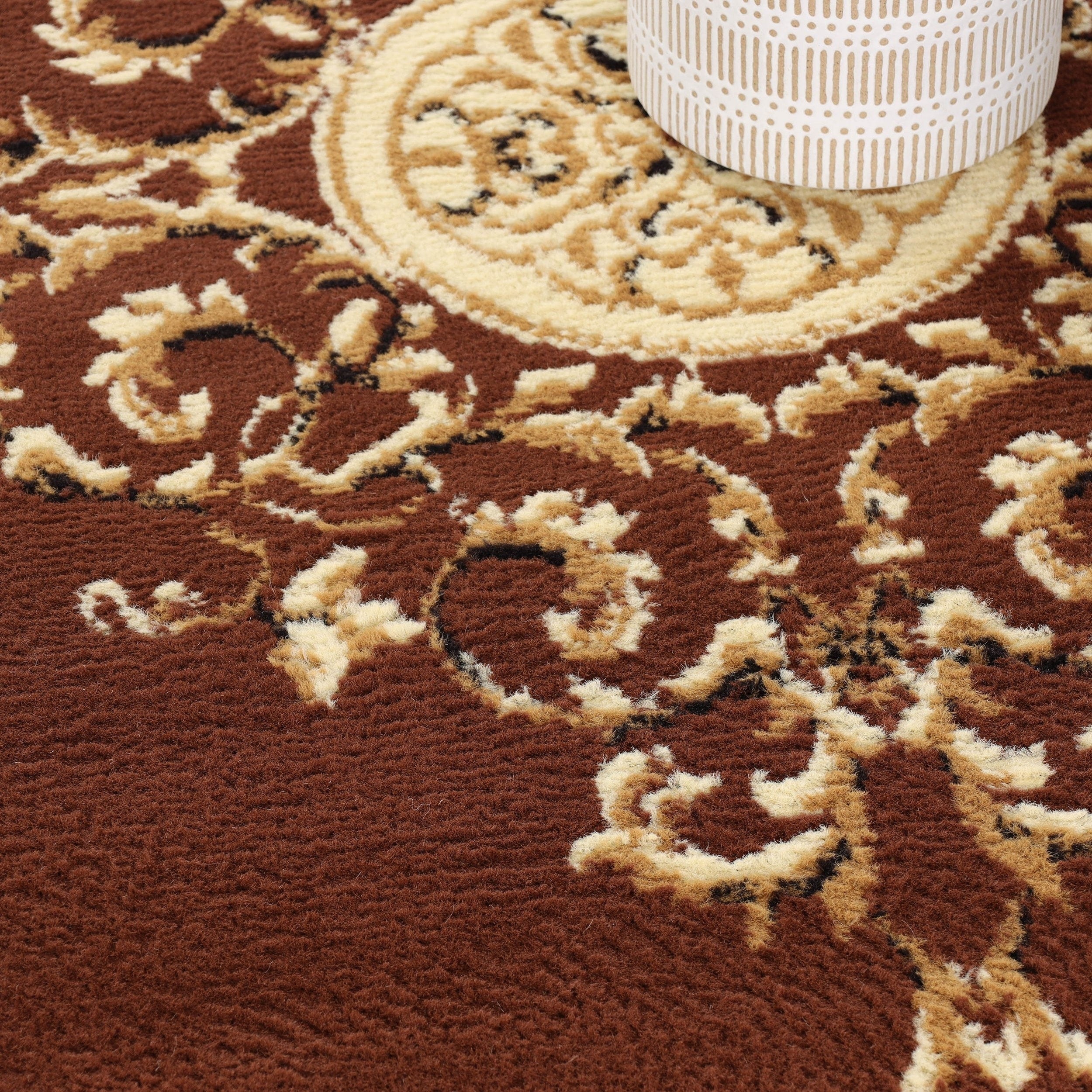 Grand tapis d'intérieur traditionnel de qualité supérieure