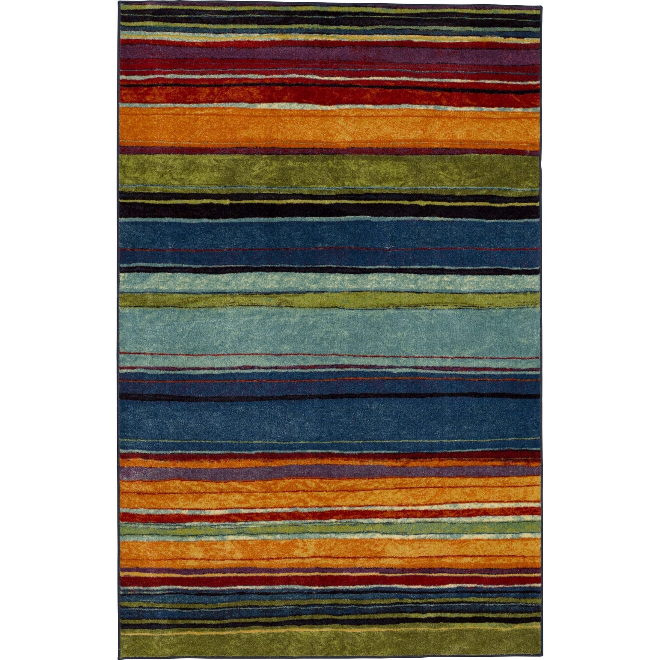 Tapis bohème rayé multicolore Sultan Nomad Curated