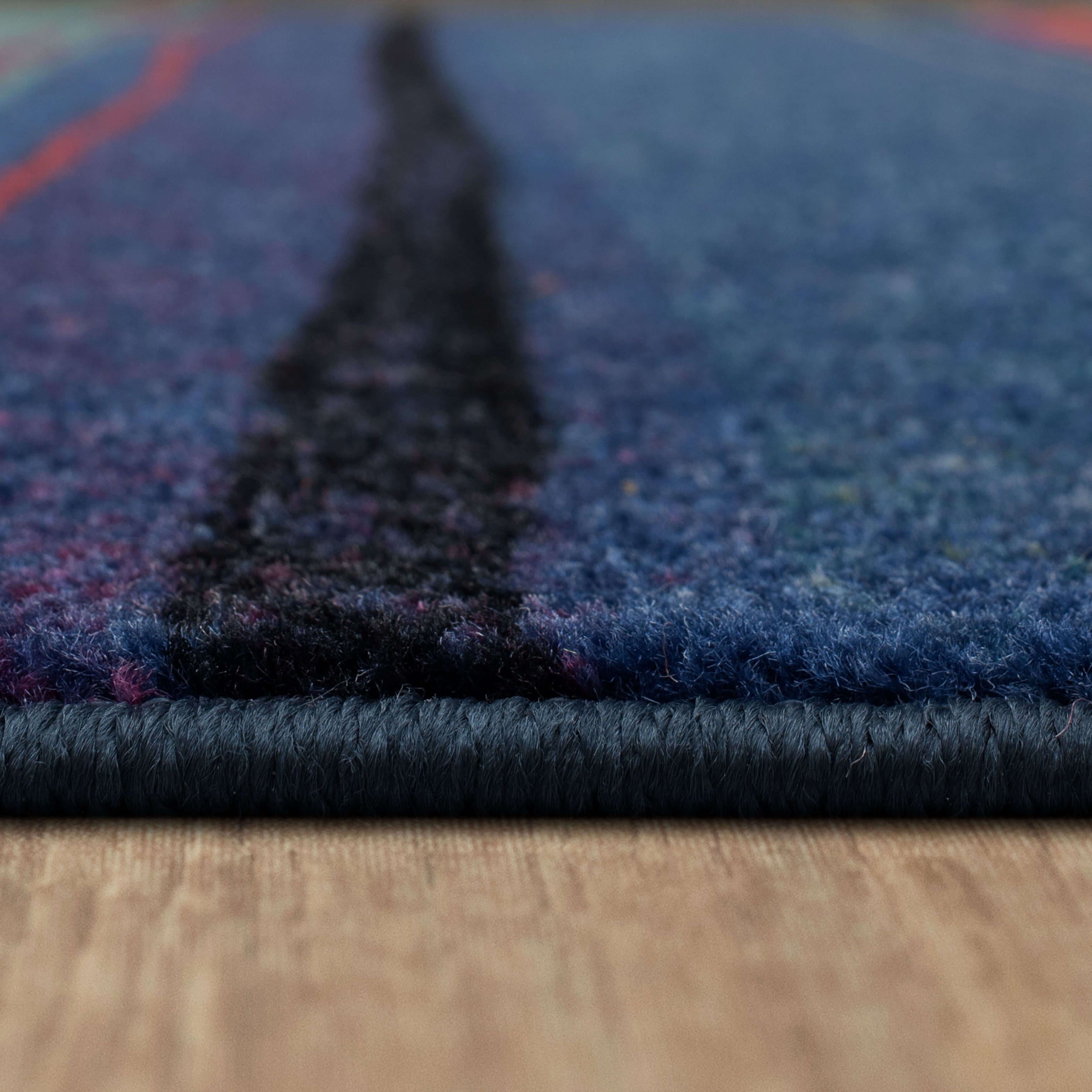 Tapis bohème rayé multicolore Sultan Nomad Curated