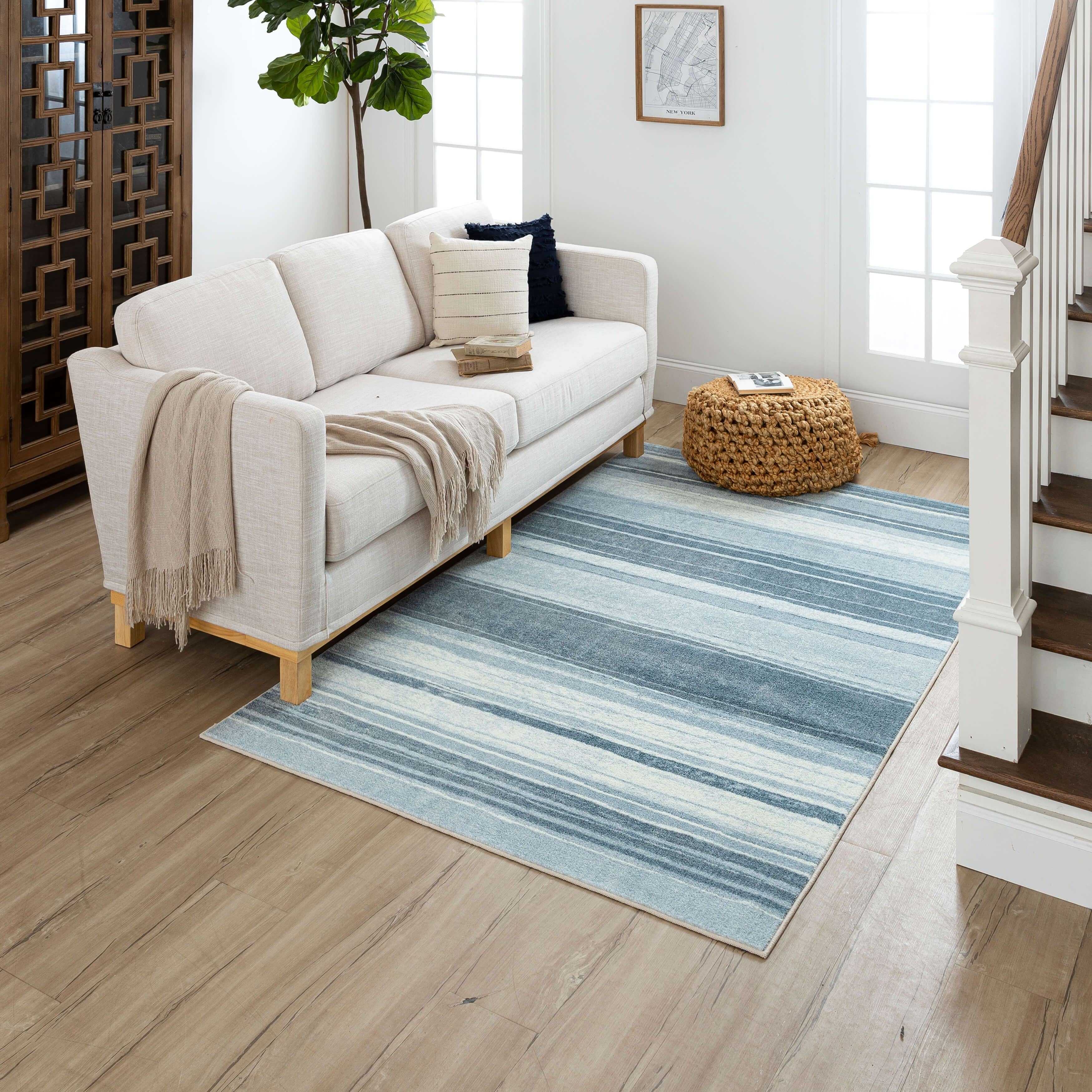Tapis bohème rayé multicolore Sultan Nomad Curated