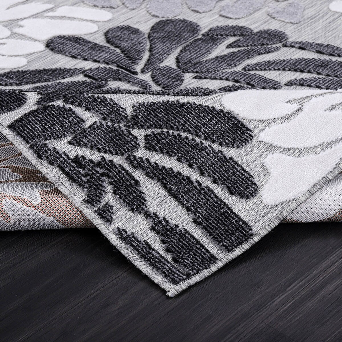 Tapis d'intérieur et d'extérieur à motif floral VILLADECOR, à poils courts et longs, pour terrasse