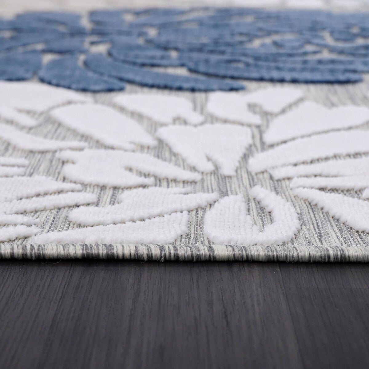 Tapis d'intérieur et d'extérieur à motif floral VILLADECOR, à poils courts et longs, pour terrasse