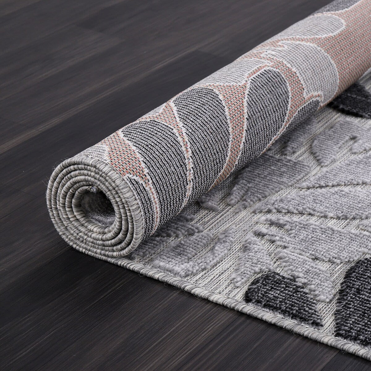 Tapis d'intérieur et d'extérieur à motif floral VILLADECOR, à poils courts et longs, pour terrasse