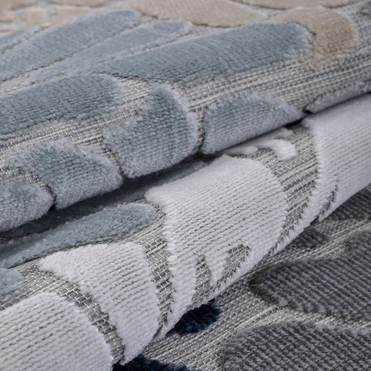 Tapis d'intérieur et d'extérieur à motif floral VILLADECOR, à poils courts et longs, pour terrasse