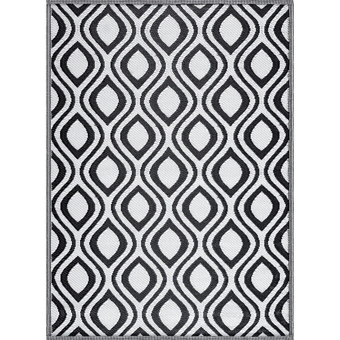 Tapis de sol d'extérieur léger et réversible en plastique recyclé Venice