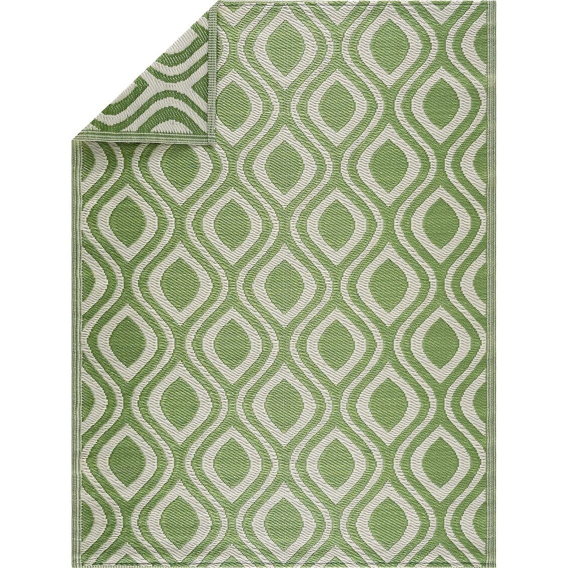 Tapis de sol d'extérieur léger et réversible en plastique recyclé Venice