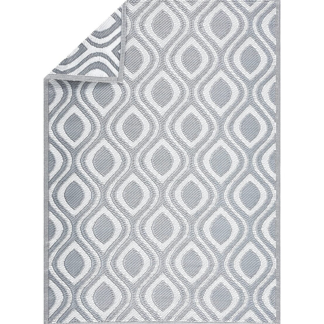 Tapis de sol d'extérieur léger et réversible en plastique recyclé Venice