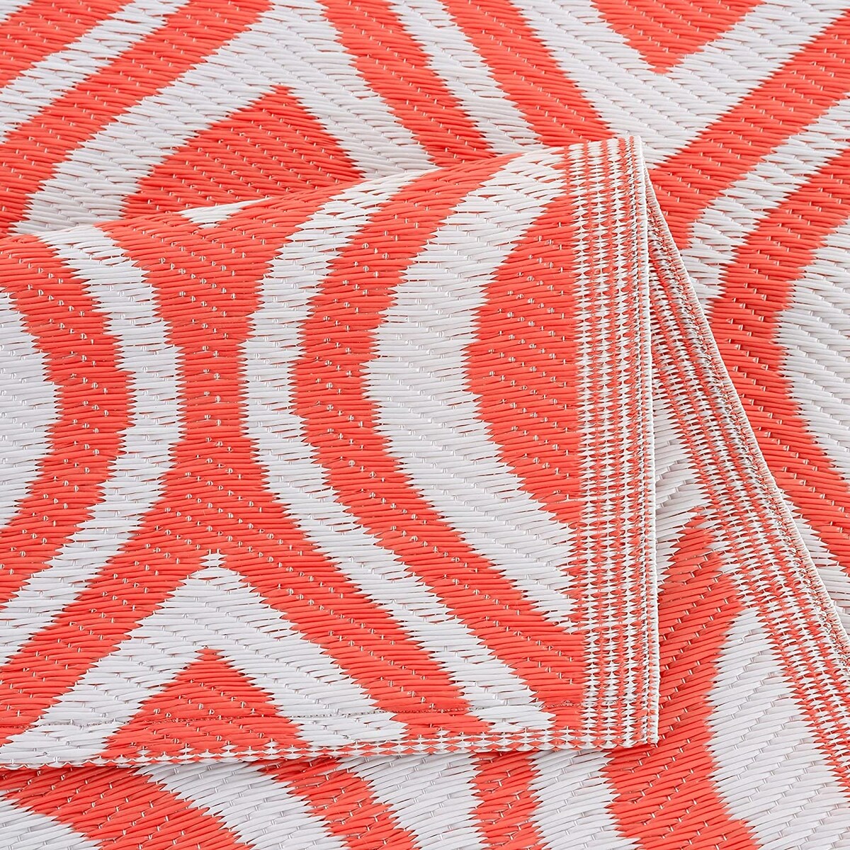 Tapis de sol d'extérieur léger et réversible en plastique recyclé Venice