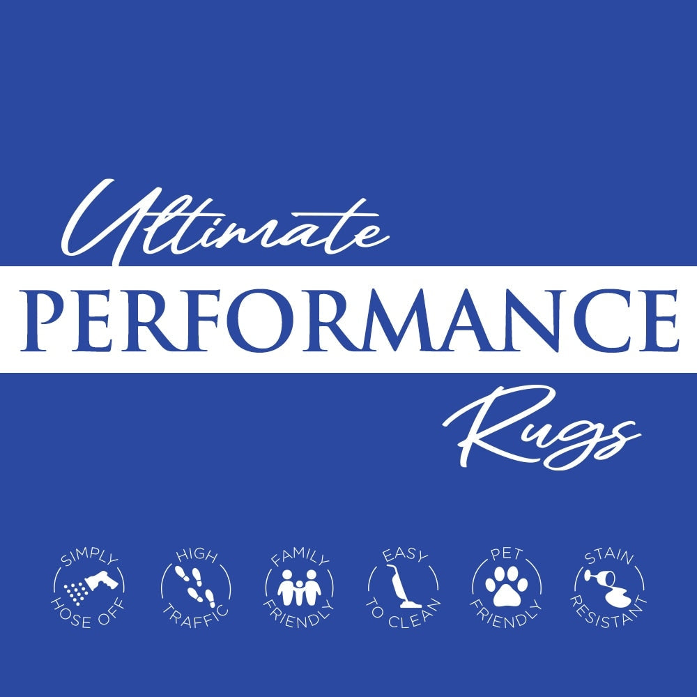 Tapis d'intérieur/extérieur texturé uni marron clair Style Haven Veranda