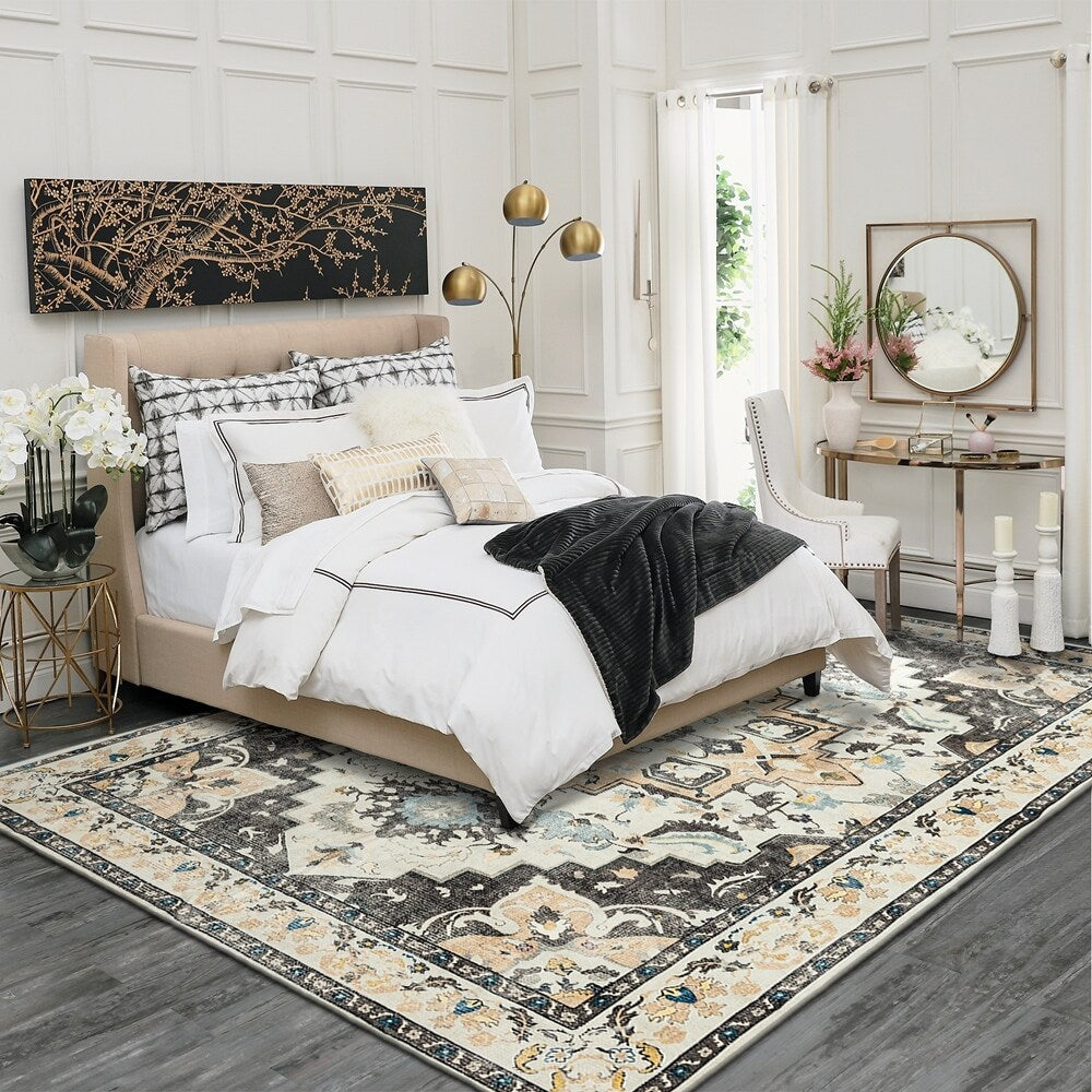 Tapis abstrait moderne vintage