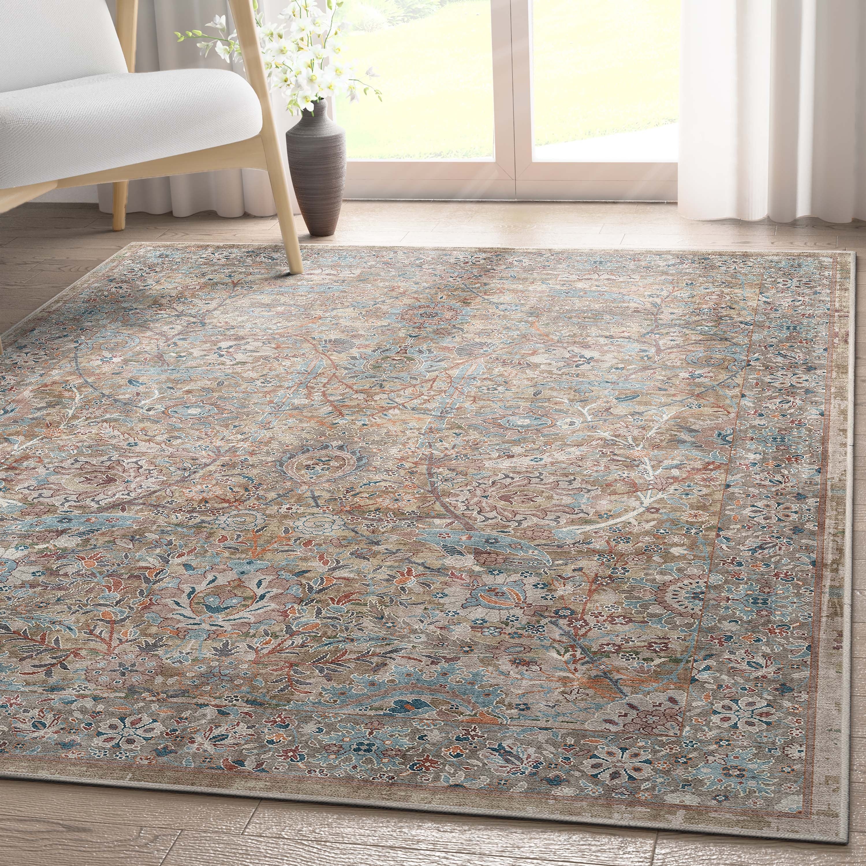 Tapis tissé à plat vintage Emilia Asha Well Woven