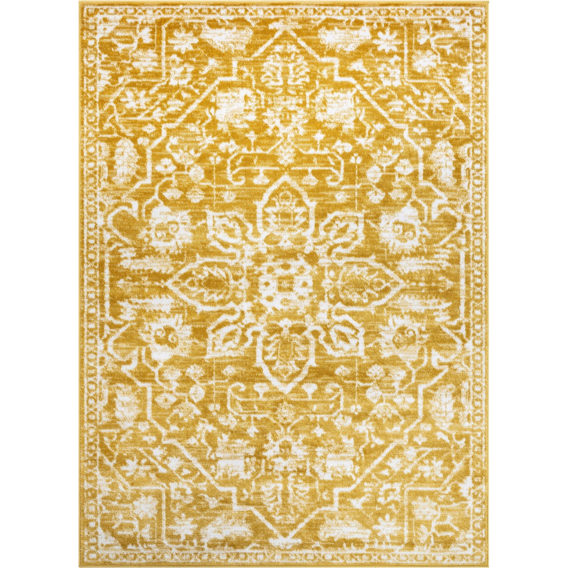 Tapis oriental bohème vintage à motif floral bien tissé Dazzle Disa