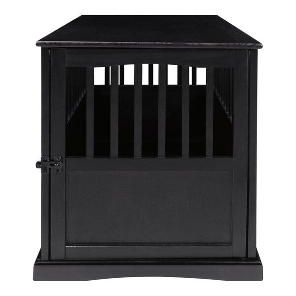 Table d'appoint en bois pour cage pour animaux de compagnie avec porte verrouillable