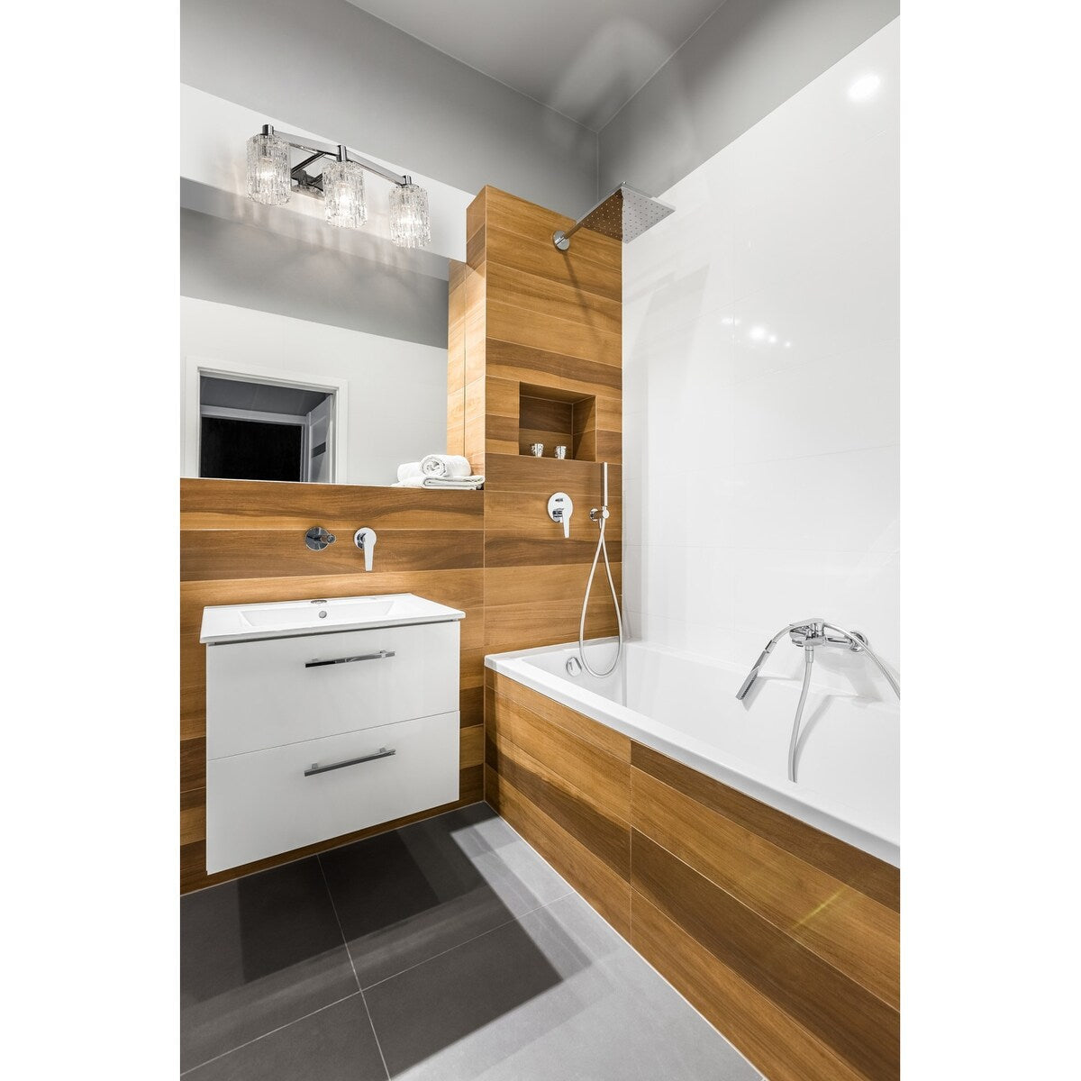 Luminaire de salle de bain Z-Lite Aubrey à 3 lampes de 23 pouces de large