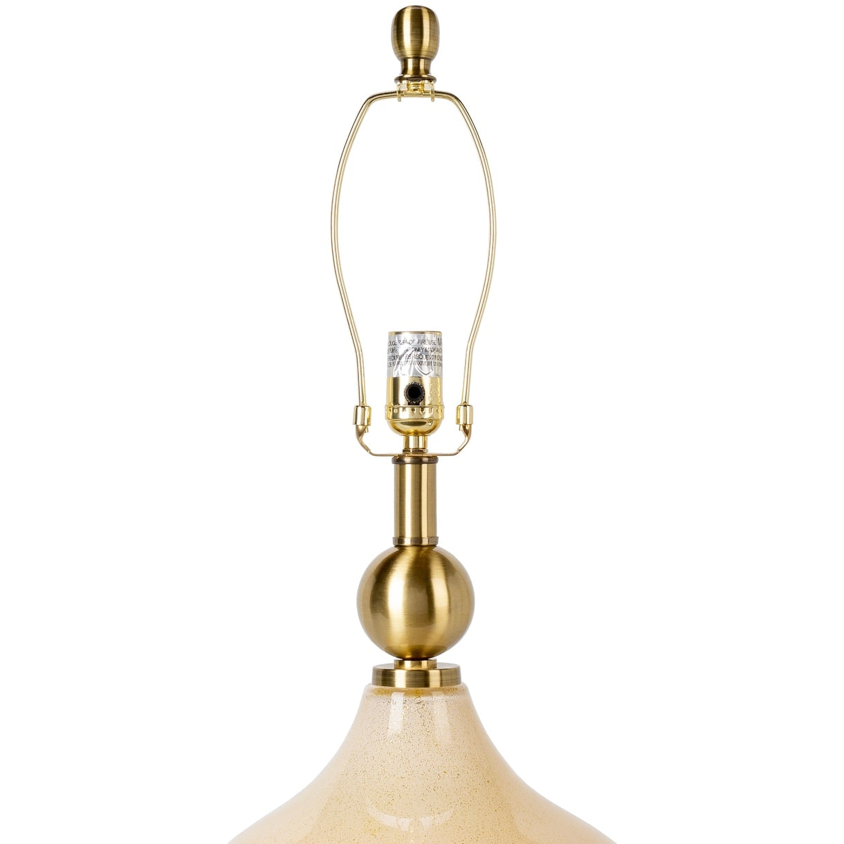 Lampe de table en verre peint Zayaan en forme de gourde