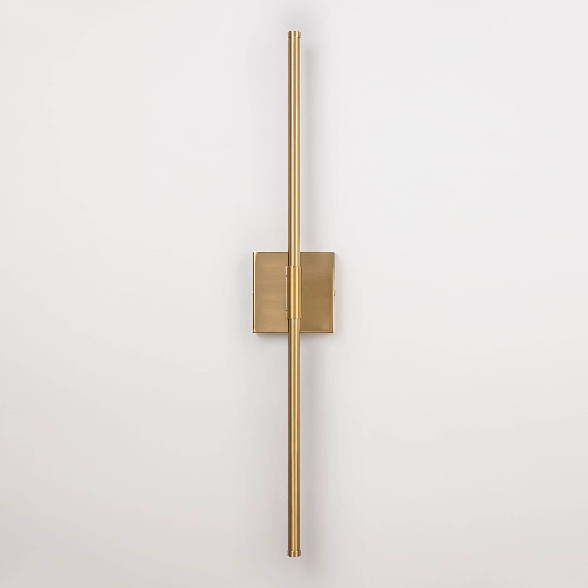 Applique murale linéaire moderne à 1 ampoule, noire/dorée/nickel, à LED, à intensité variable, pour salle de bain