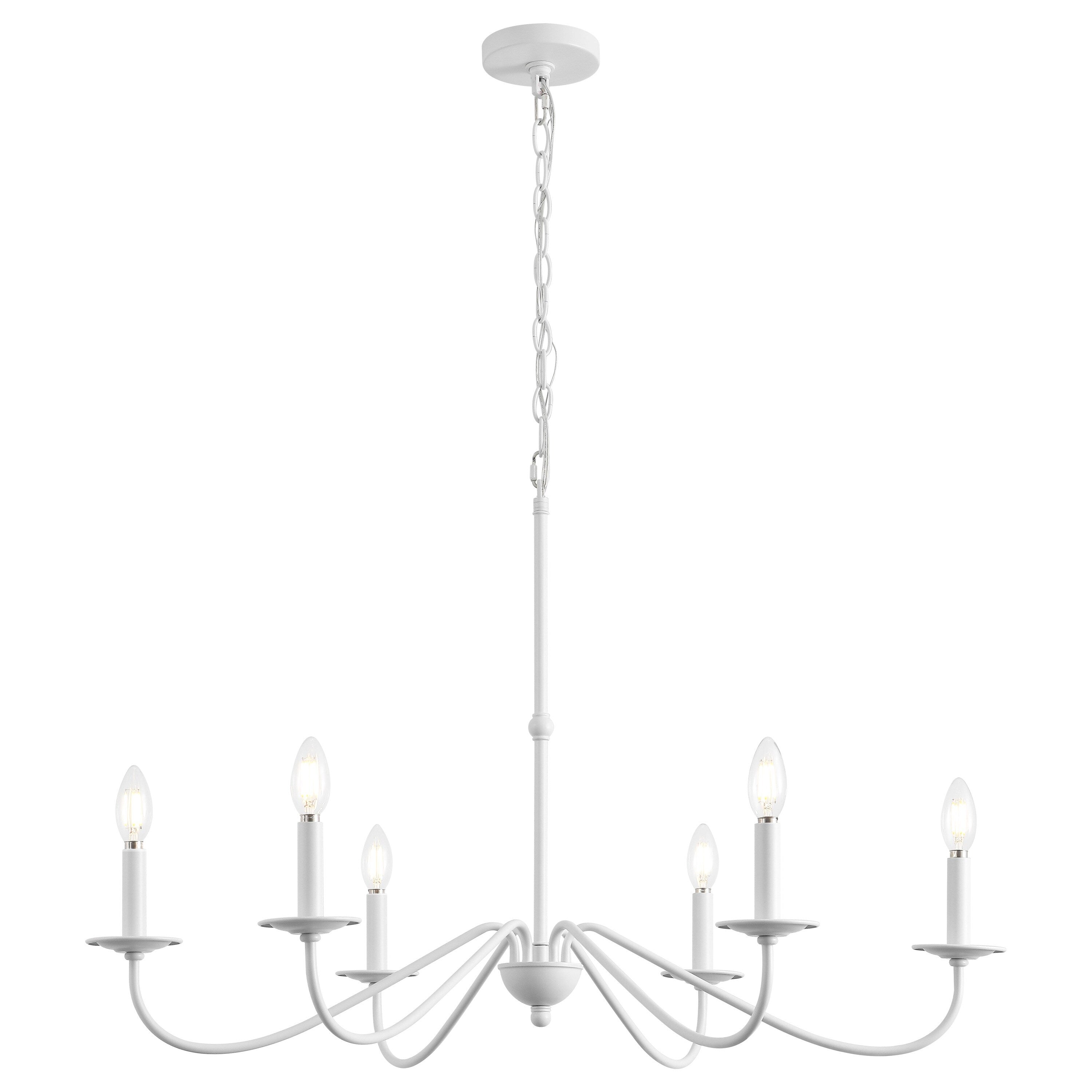 Lustre LED en fer à 6 lumières, 34,75 $, par JONATHAN Y